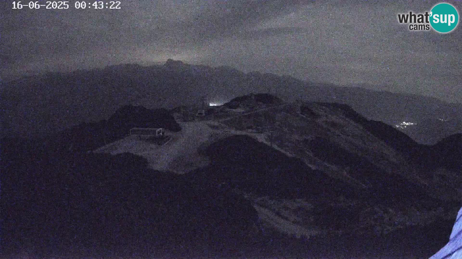 Stazione sciistica Vogel webcam Panorama dalla Orlova glave verso il Triglav