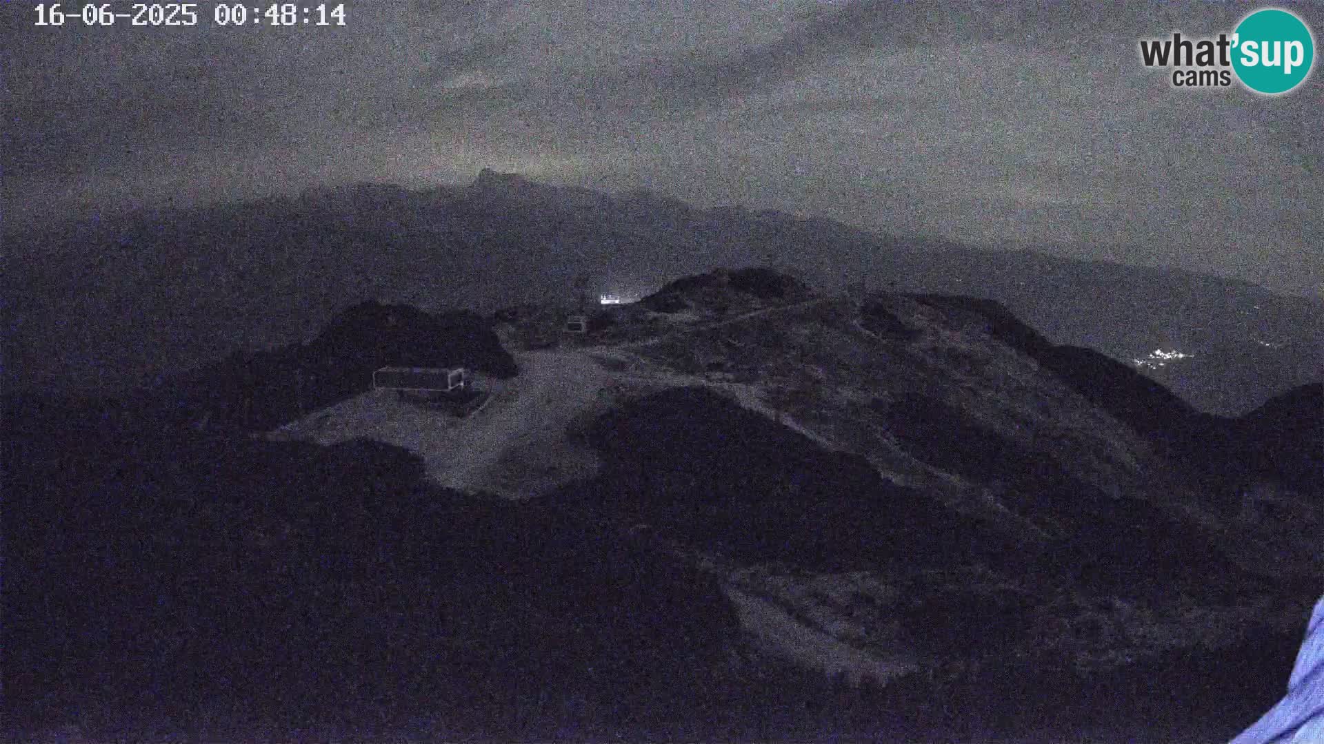Vogel Ski Resort webcam View from Orlova Glava to Triglav