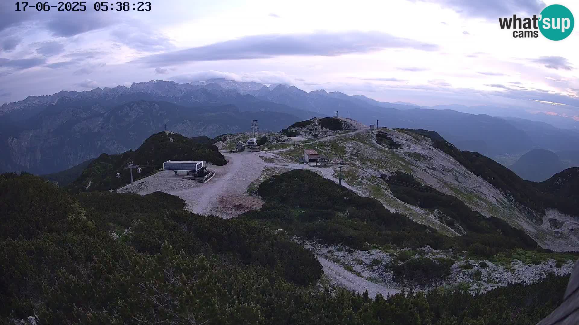 Smučišče Vogel Spletna kamera Pogled z Orlove Glave proti Triglavu