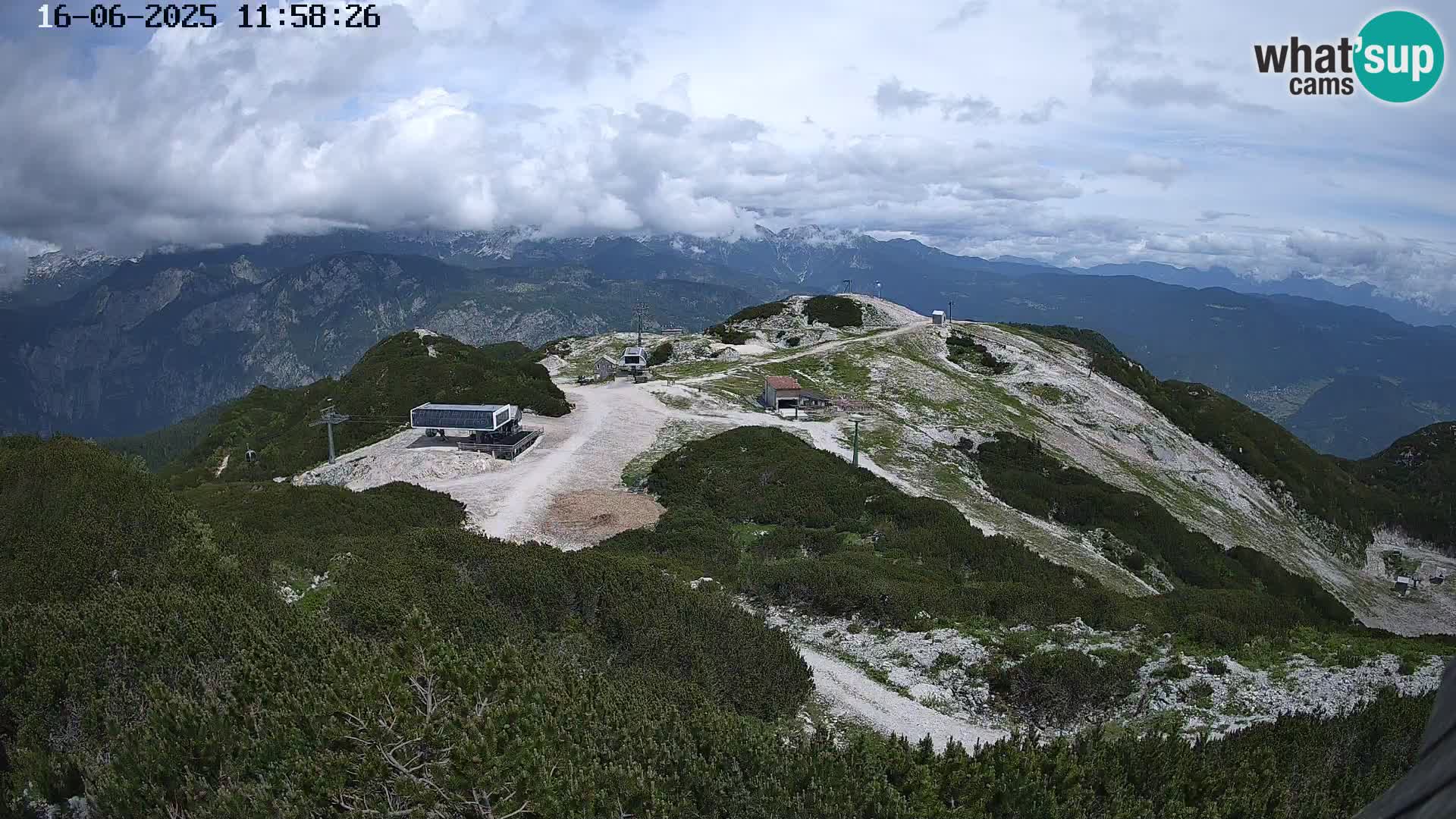 Skigebiet Vogel webcam Orlova Glava und Triglav