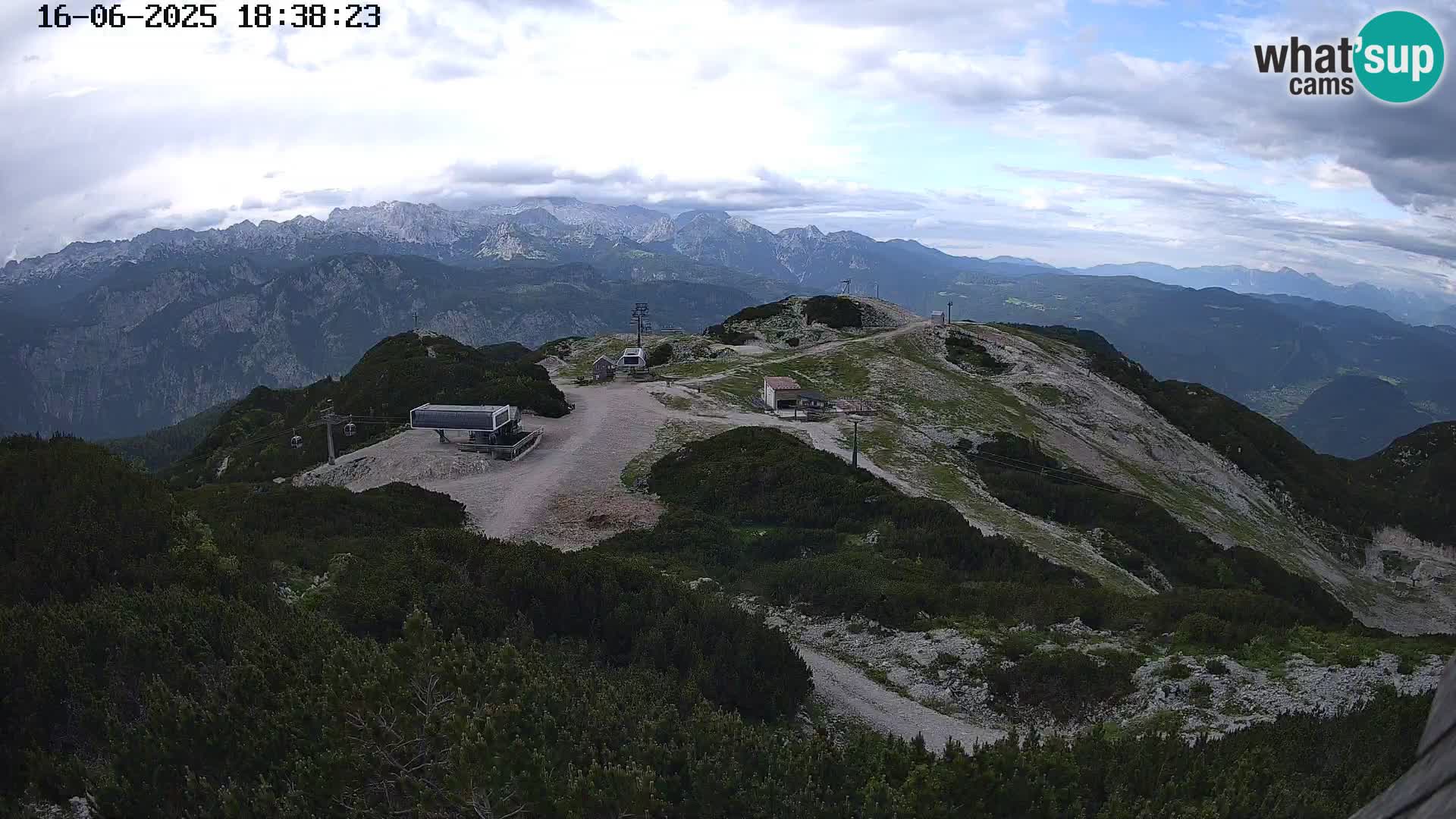 Smučišče Vogel Spletna kamera Pogled z Orlove Glave proti Triglavu