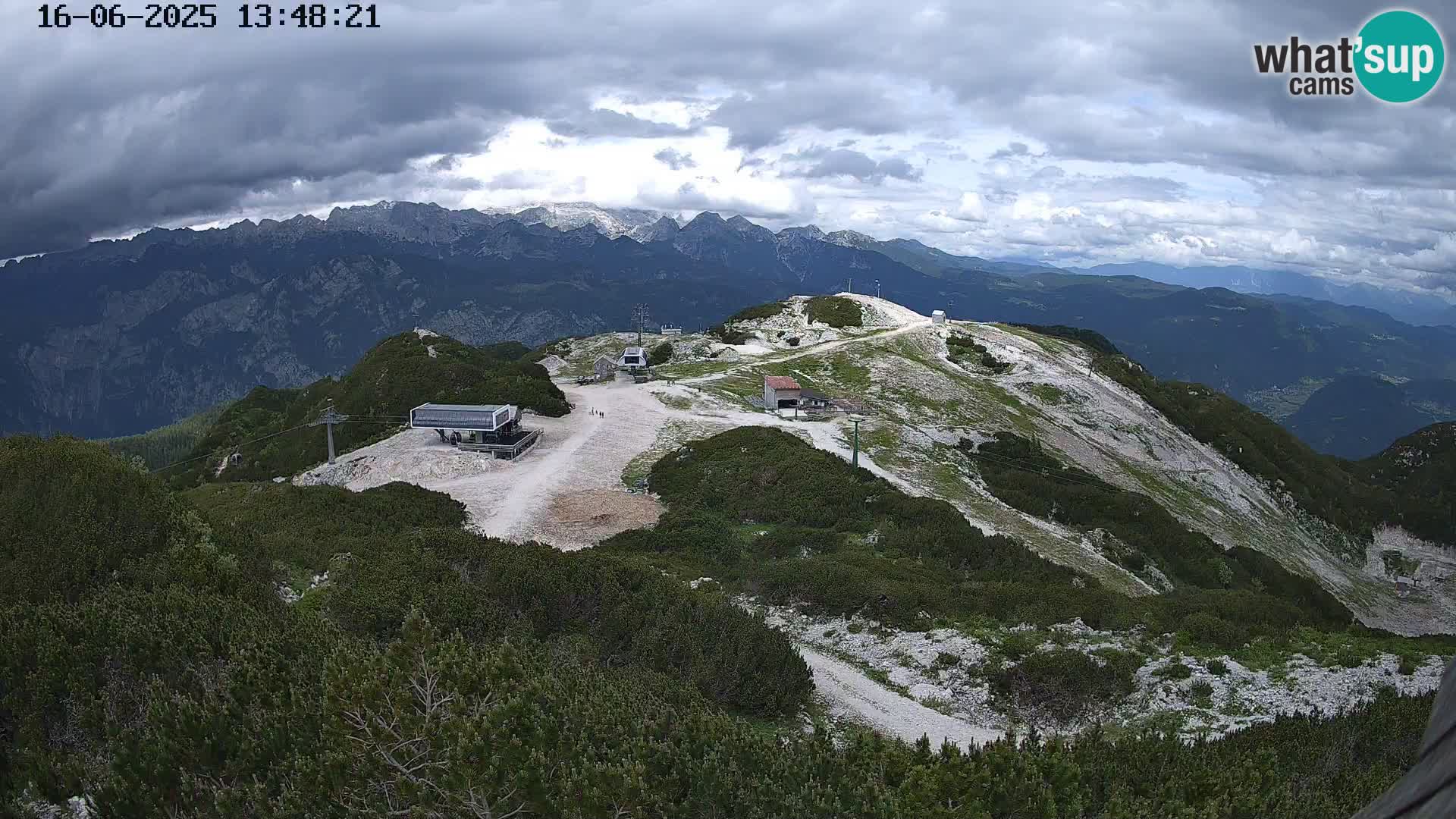 Skigebiet Vogel webcam Orlova Glava und Triglav