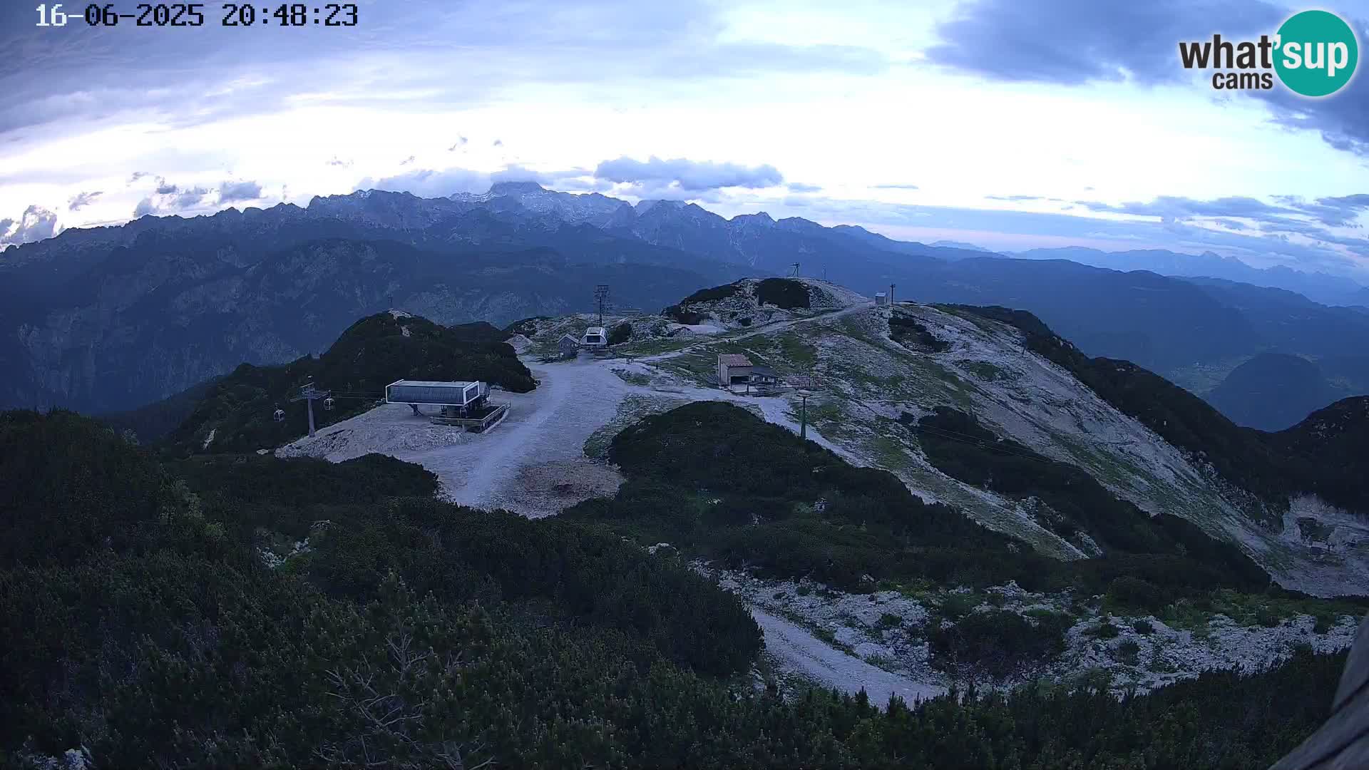 Smučišče Vogel Spletna kamera Pogled z Orlove Glave proti Triglavu