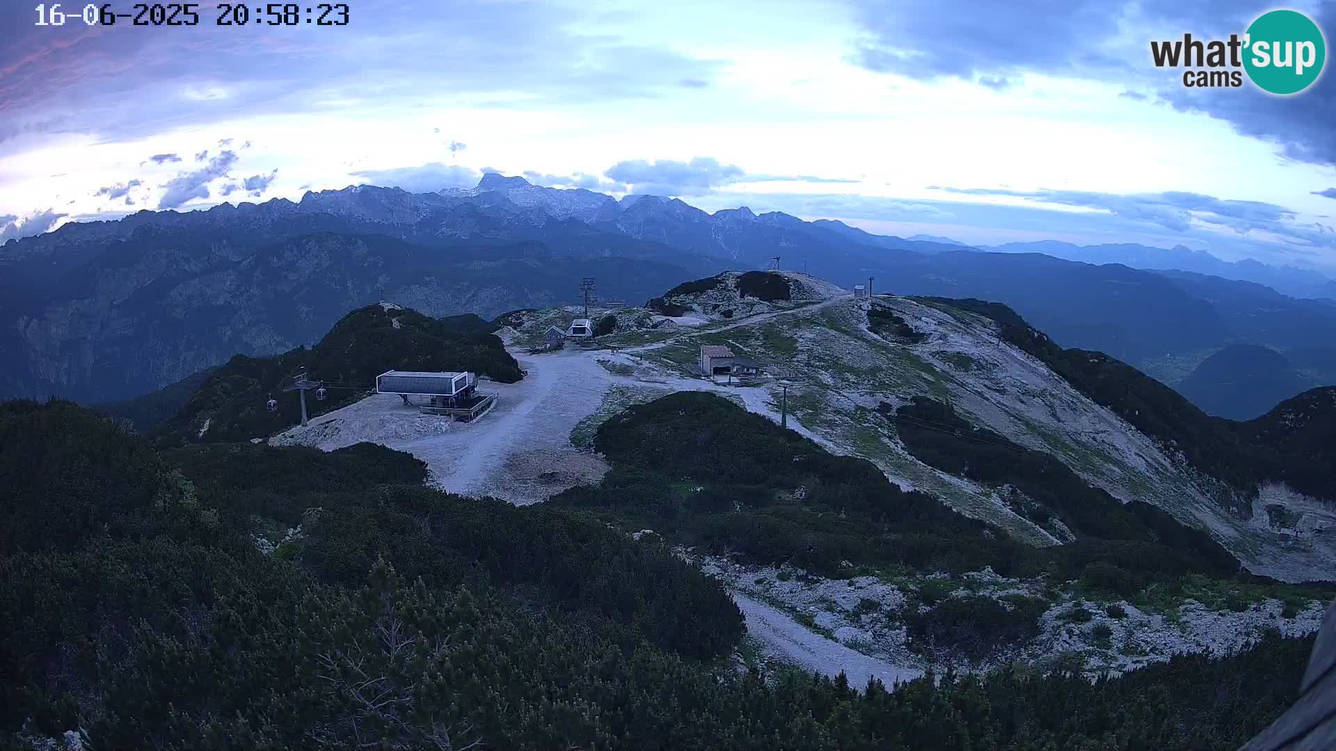 Smučišče Vogel Spletna kamera Pogled z Orlove Glave proti Triglavu