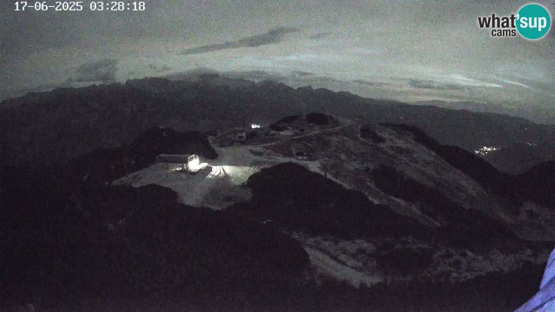 Stazione sciistica Vogel webcam Panorama dalla Orlova glave verso il Triglav