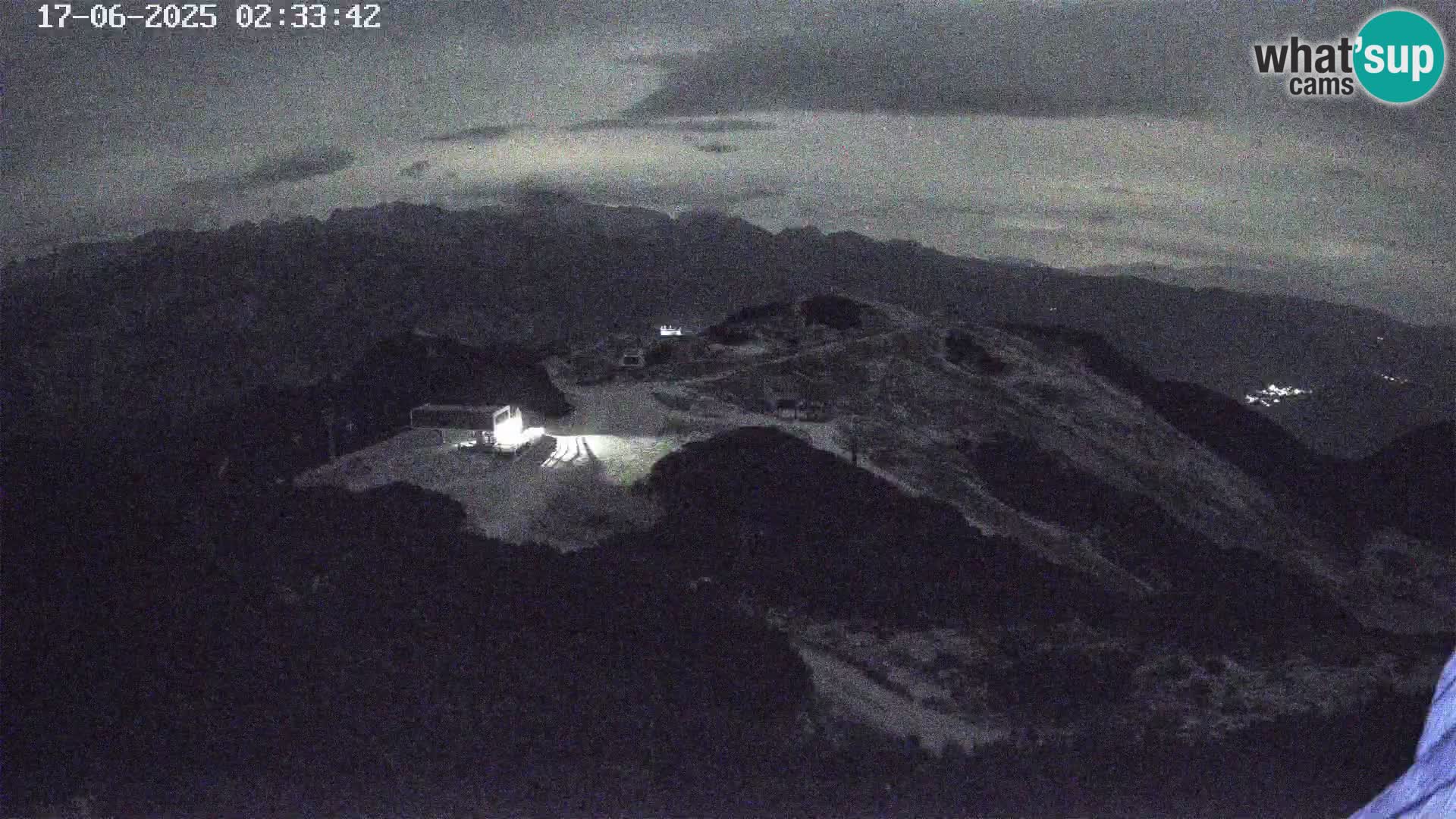 Vogel Ski Resort webcam View from Orlova Glava to Triglav