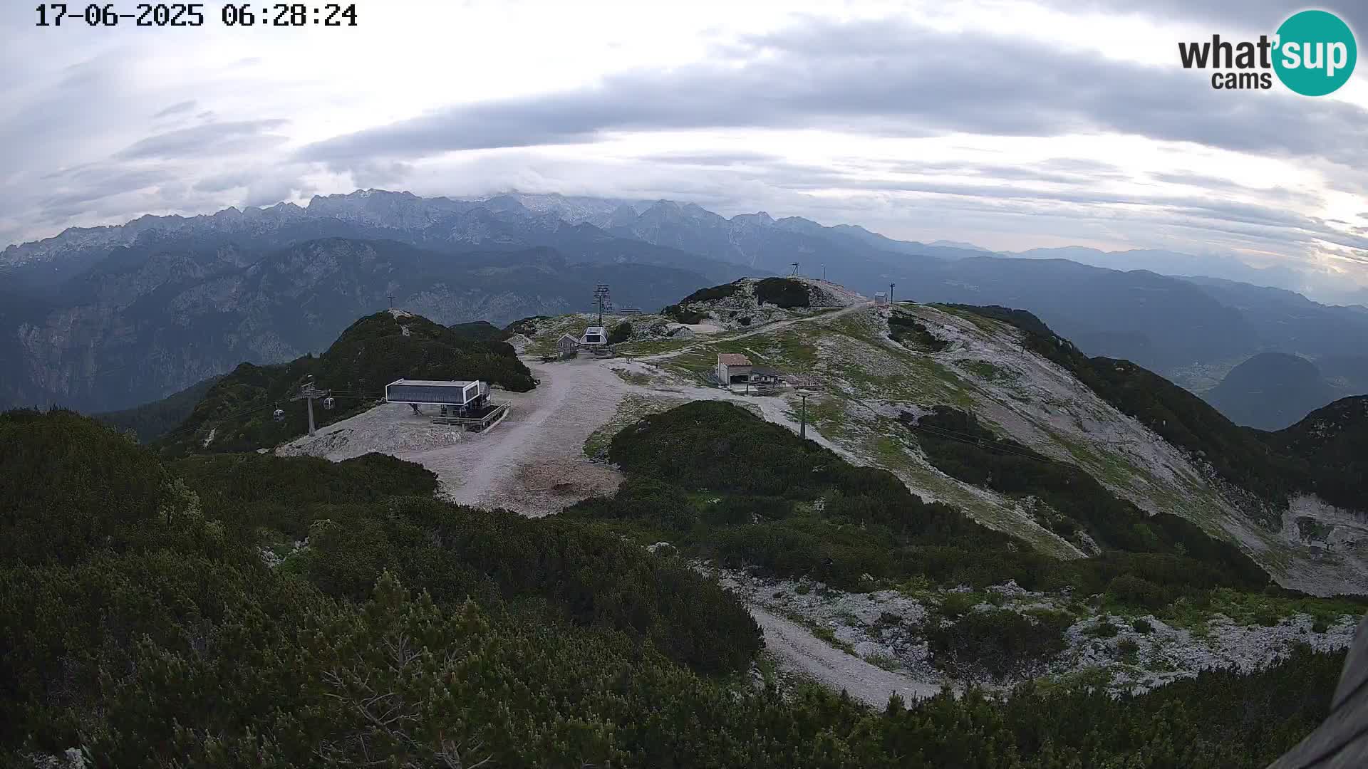 Skigebiet Vogel webcam Orlova Glava und Triglav
