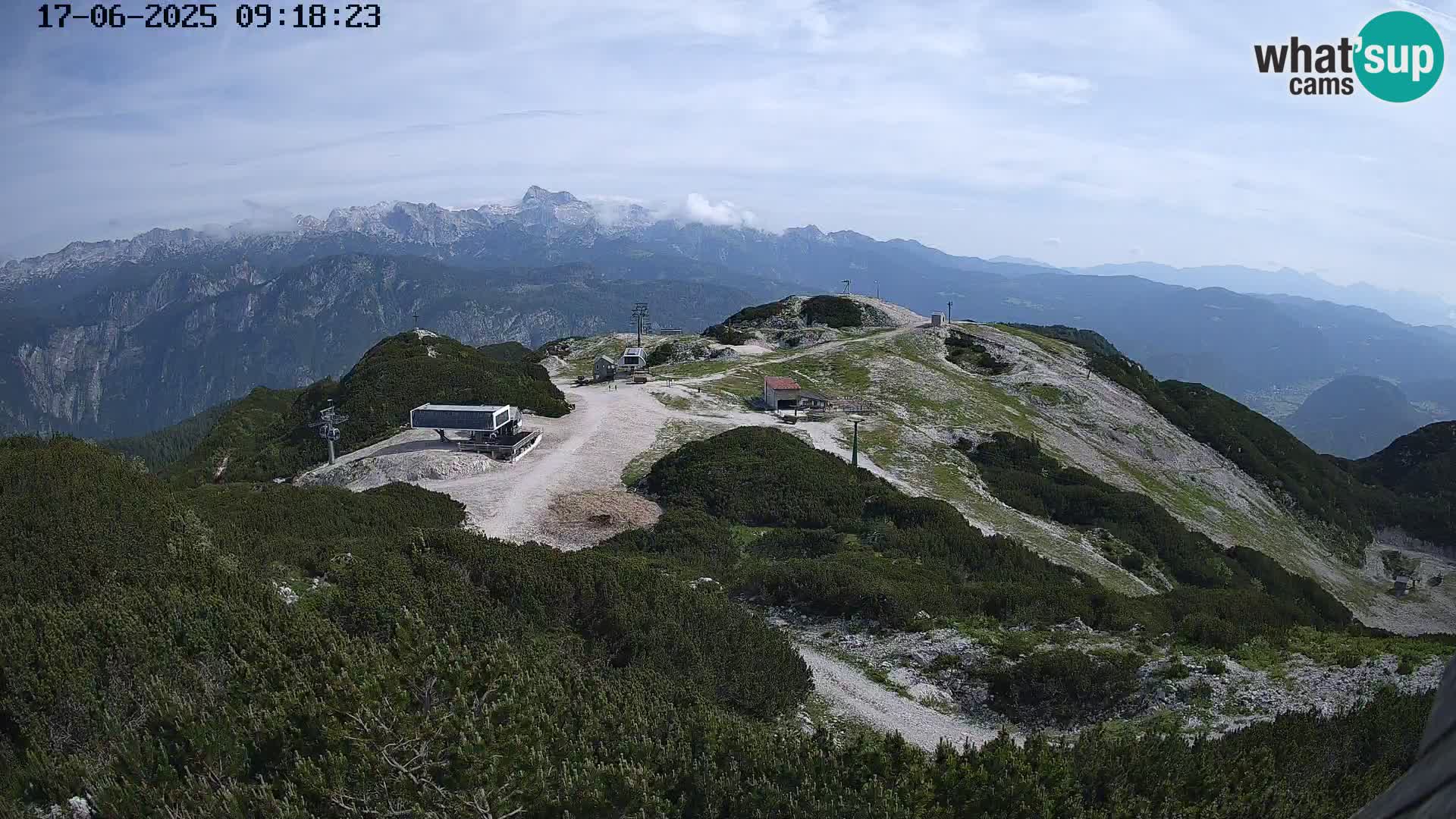 Smučišče Vogel Spletna kamera Pogled z Orlove Glave proti Triglavu