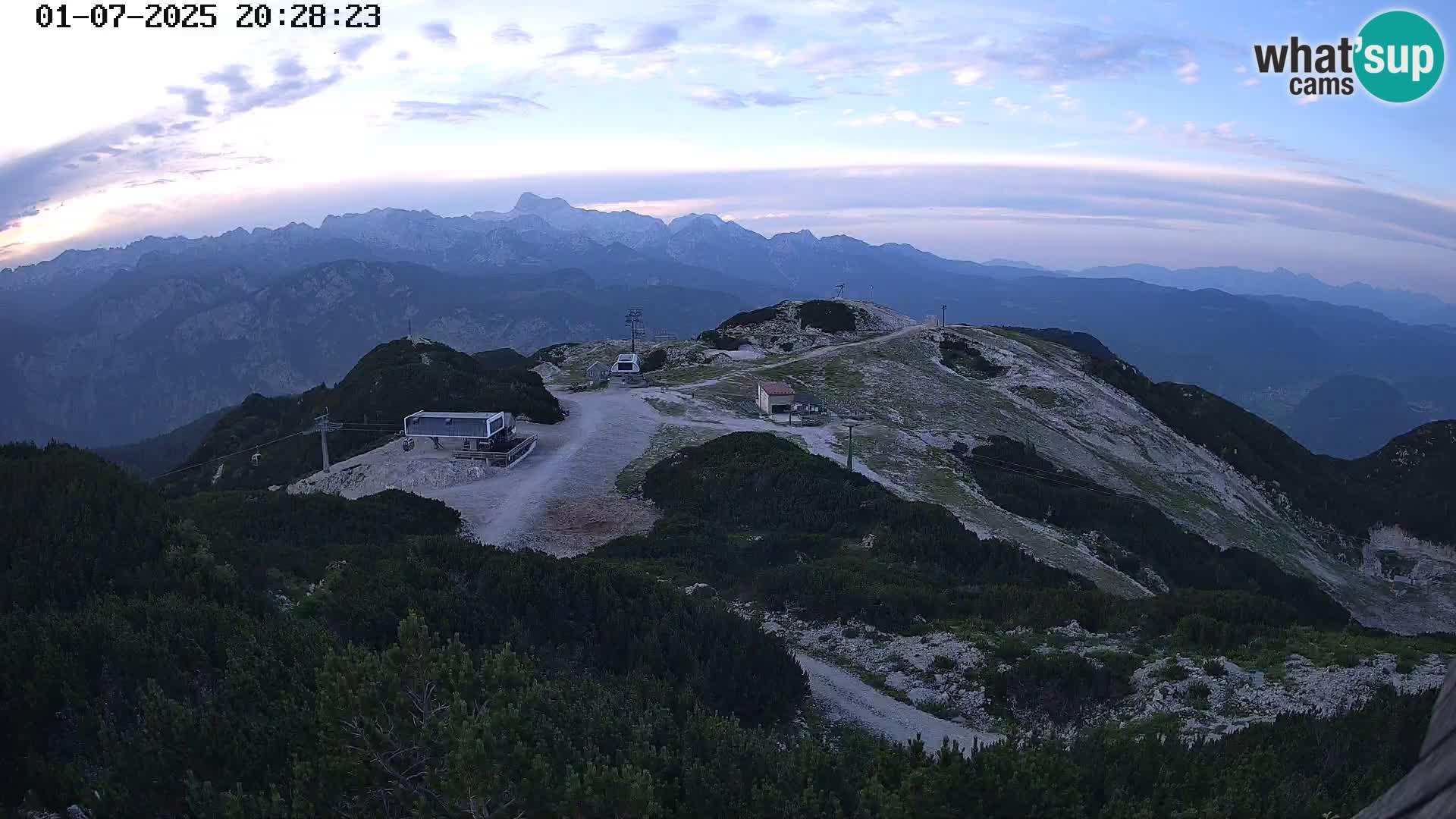 Smučišče Vogel Spletna kamera Pogled z Orlove Glave proti Triglavu