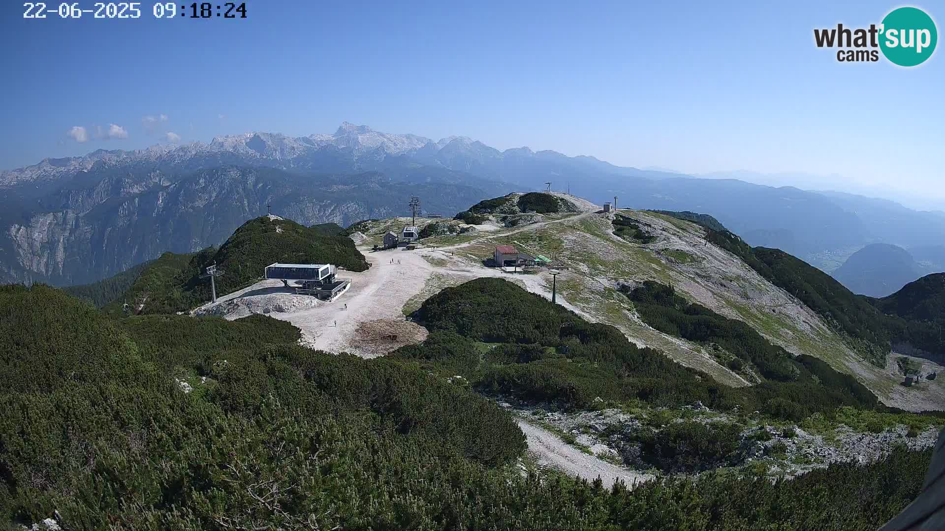 Smučišče Vogel Spletna kamera Pogled z Orlove Glave proti Triglavu