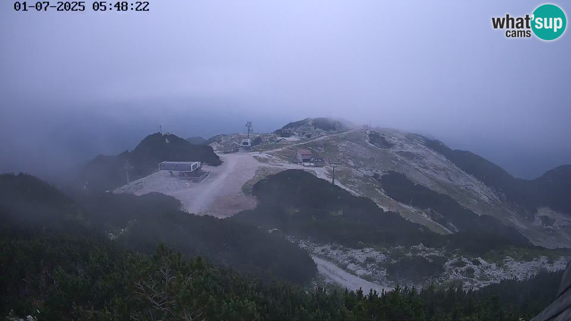Skijalište Vogel web kamera panorama sa Orlove glave proti Triglavu