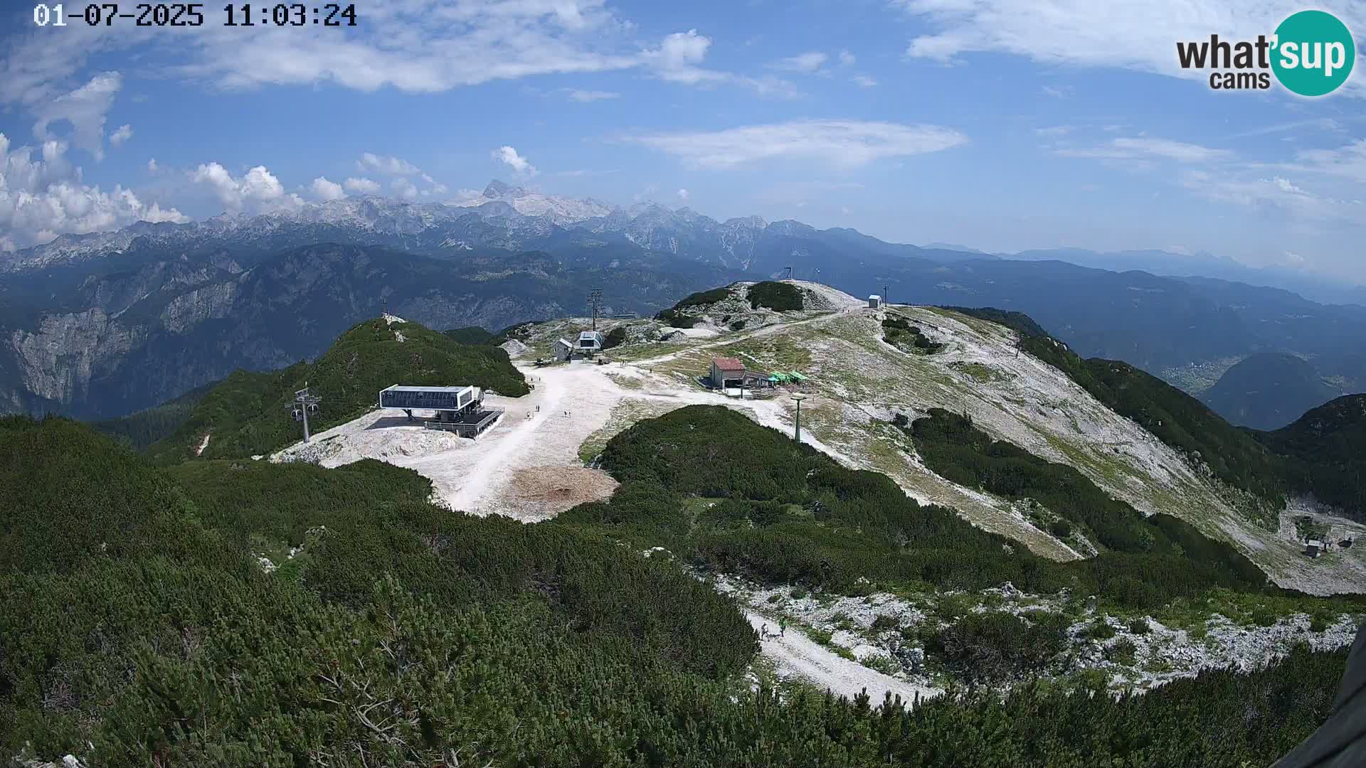 Skigebiet Vogel webcam Orlova Glava und Triglav