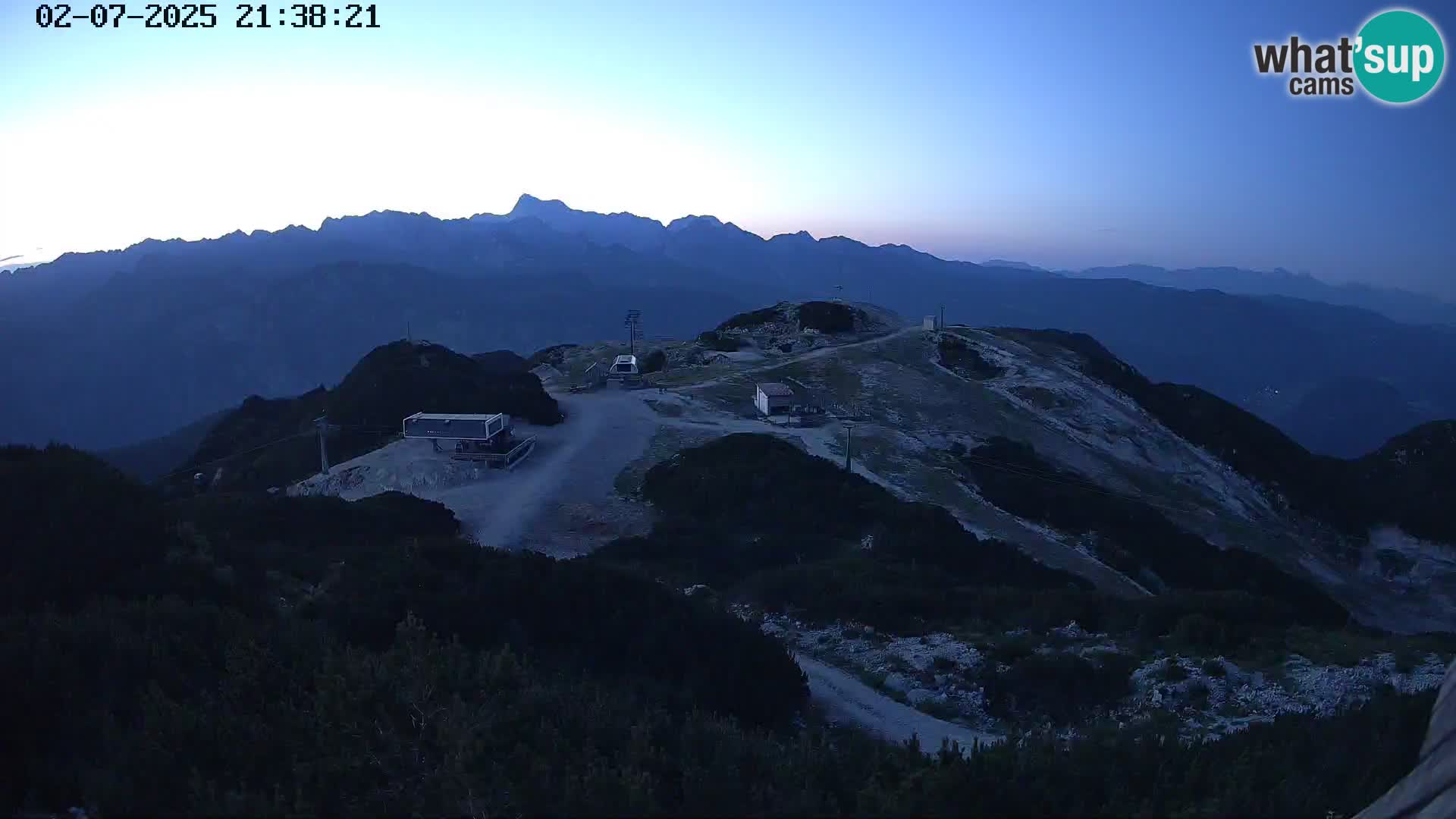 Skijalište Vogel web kamera panorama sa Orlove glave proti Triglavu