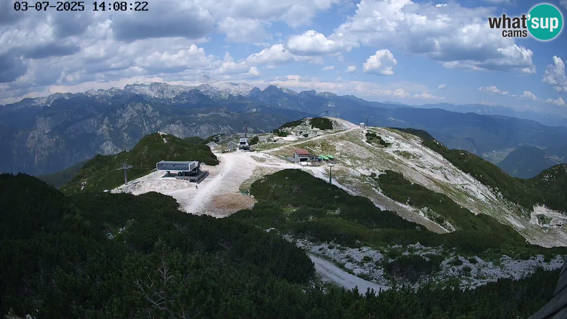 Smučišče Vogel Spletna kamera Pogled z Orlove Glave proti Triglavu