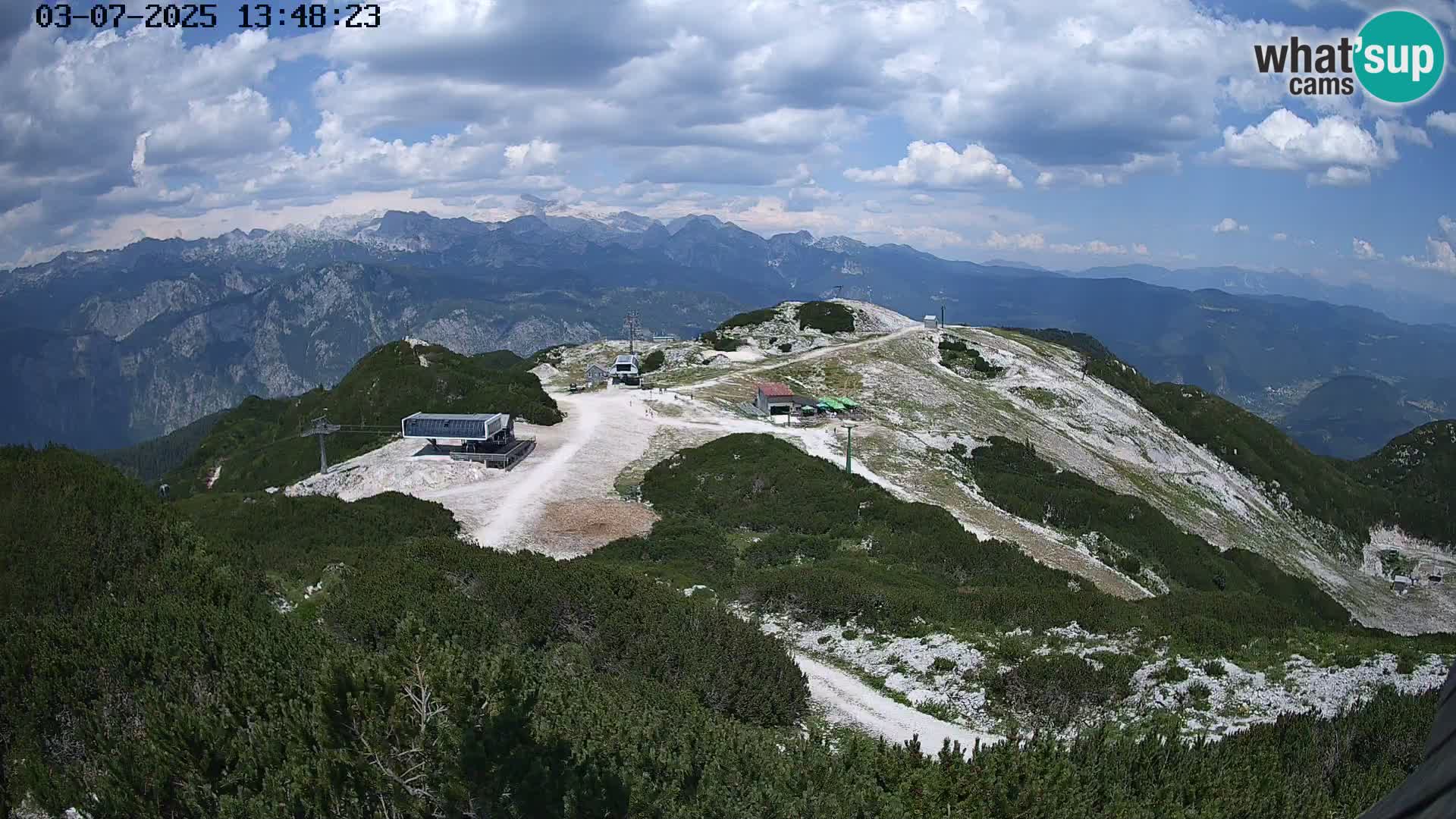 Skigebiet Vogel webcam Orlova Glava und Triglav