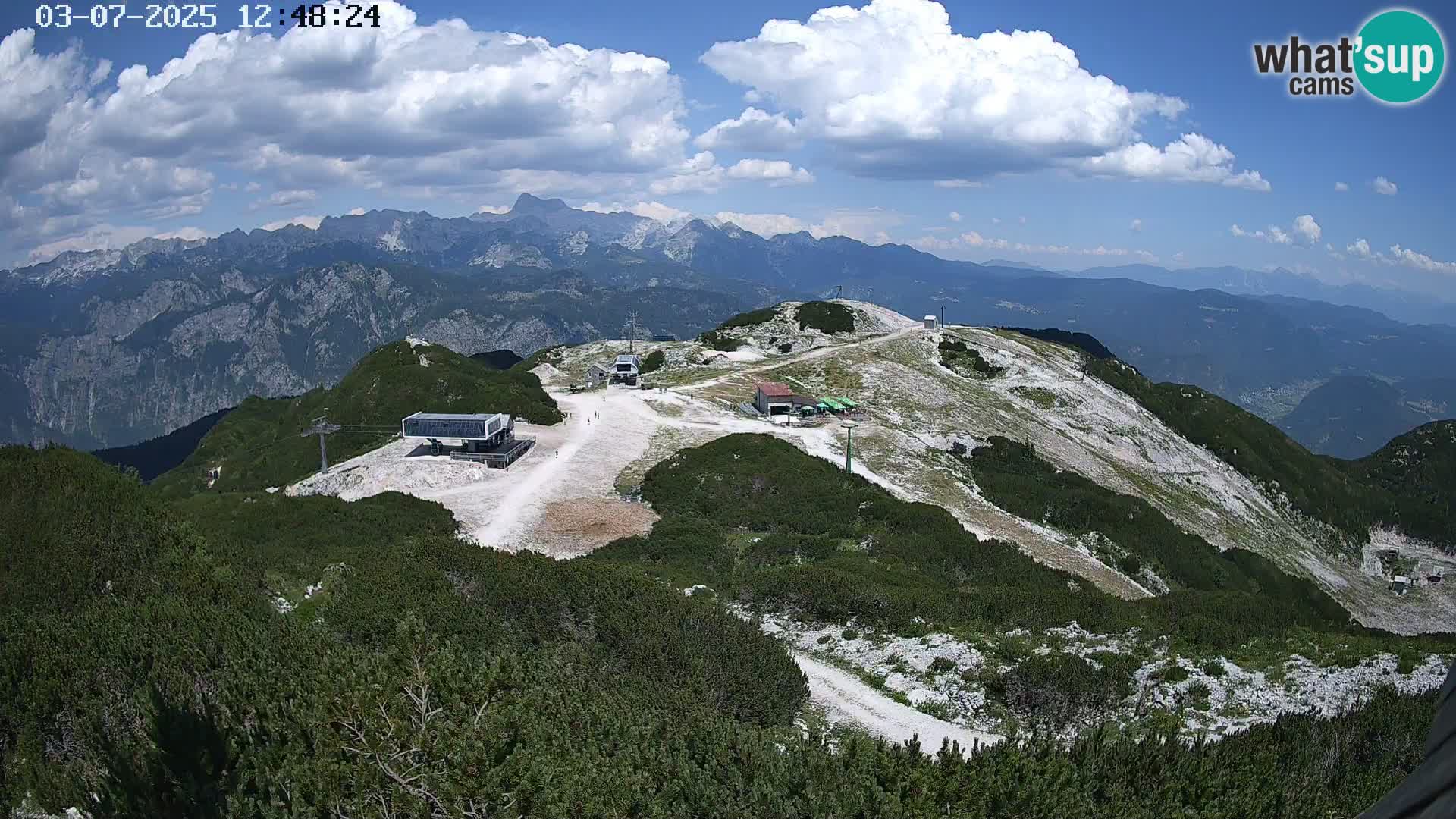 Skigebiet Vogel webcam Orlova Glava und Triglav