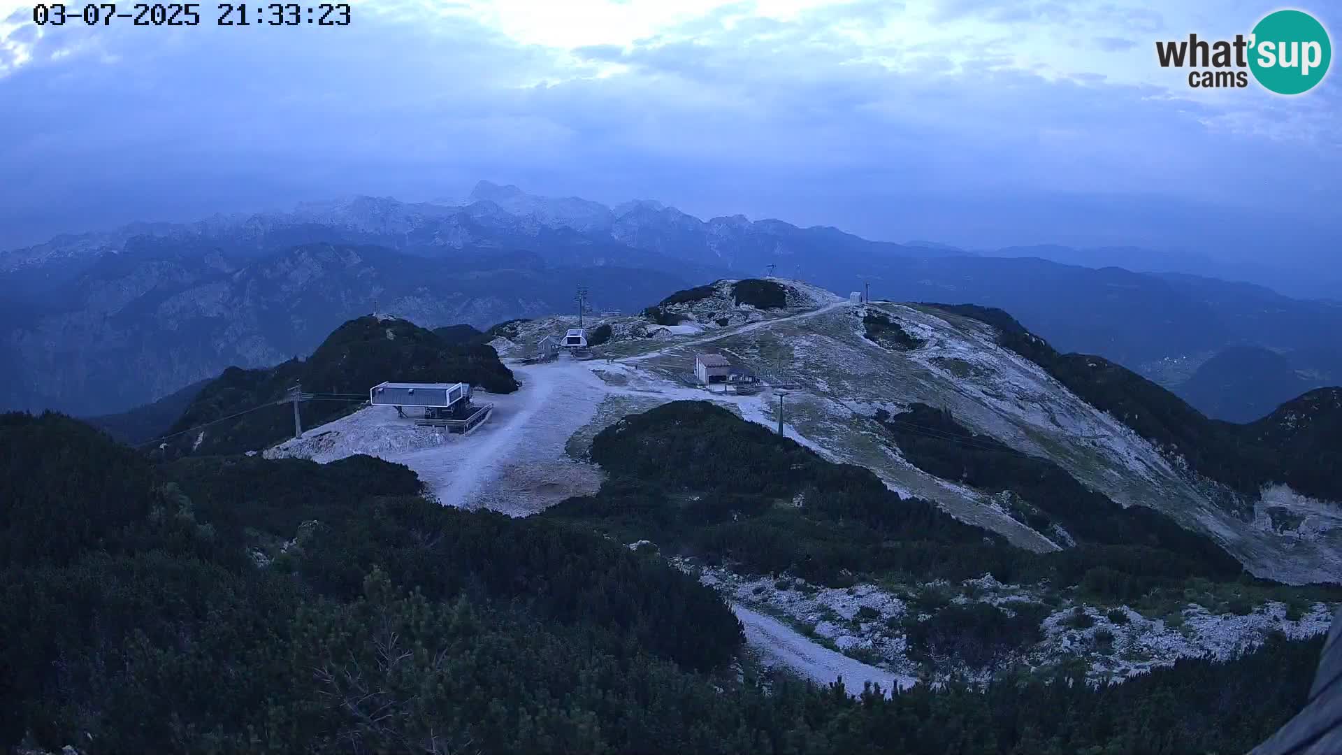 Skigebiet Vogel webcam Orlova Glava und Triglav