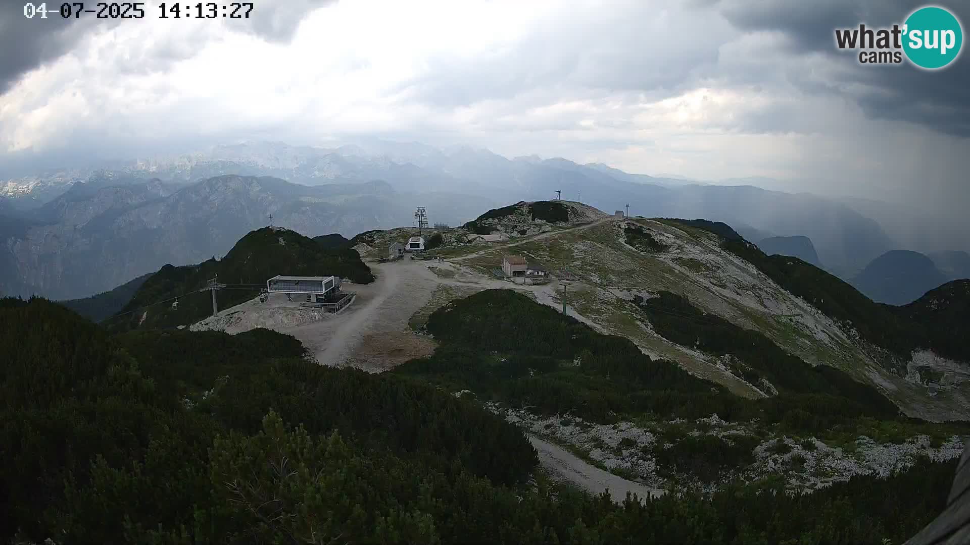 Skijalište Vogel web kamera panorama sa Orlove glave proti Triglavu