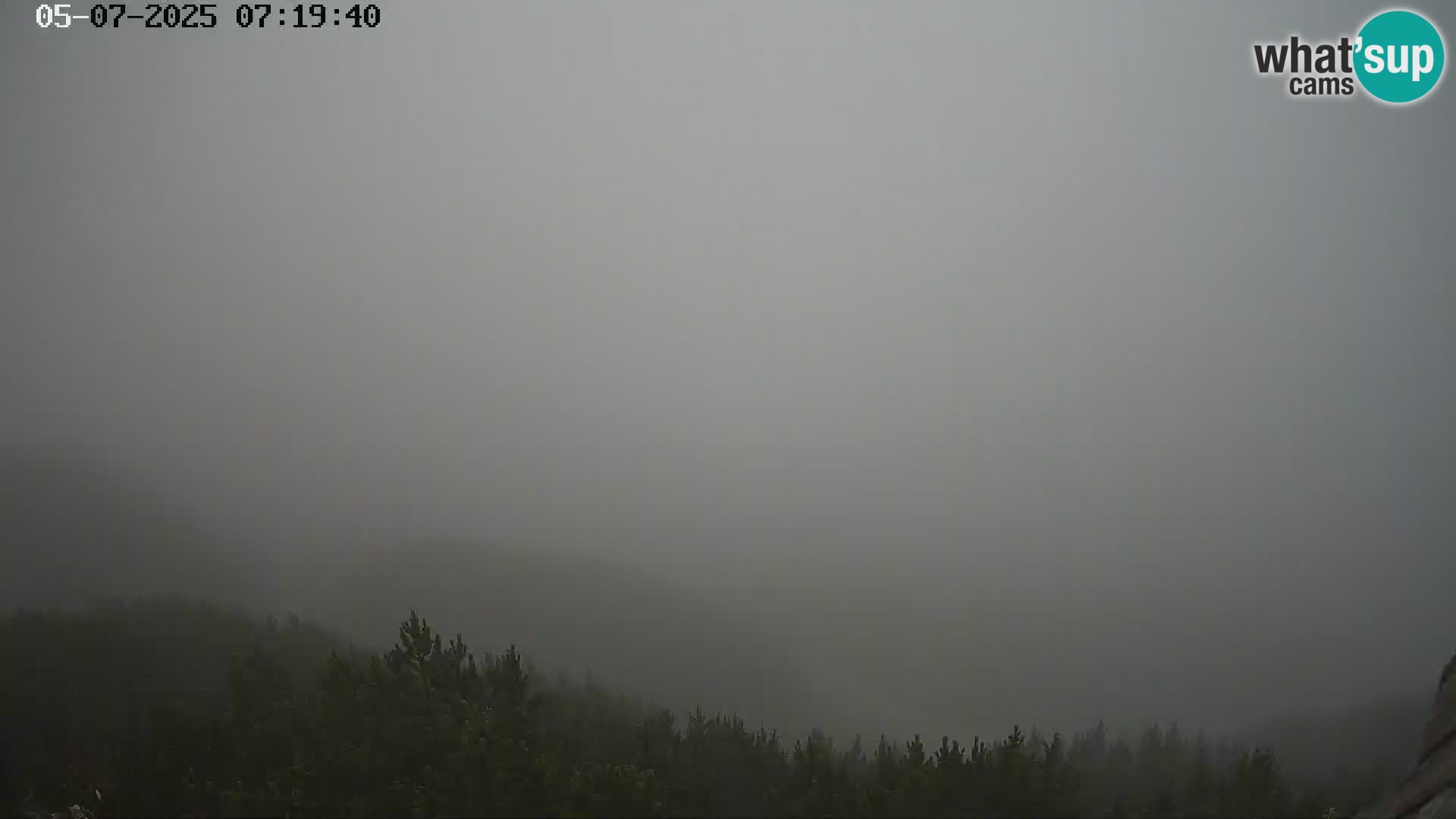 Vogel Ski Resort webcam View from Orlova Glava to Triglav