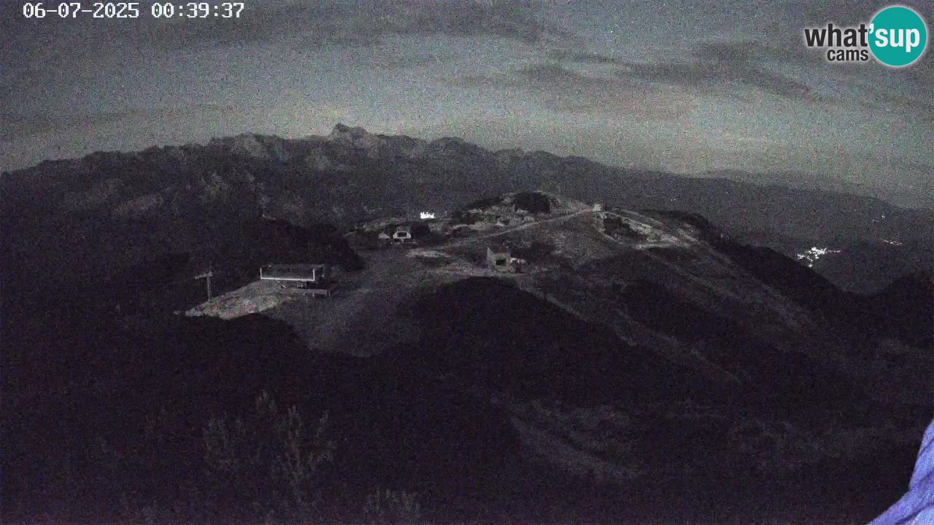 Vogel Ski Resort webcam View from Orlova Glava to Triglav