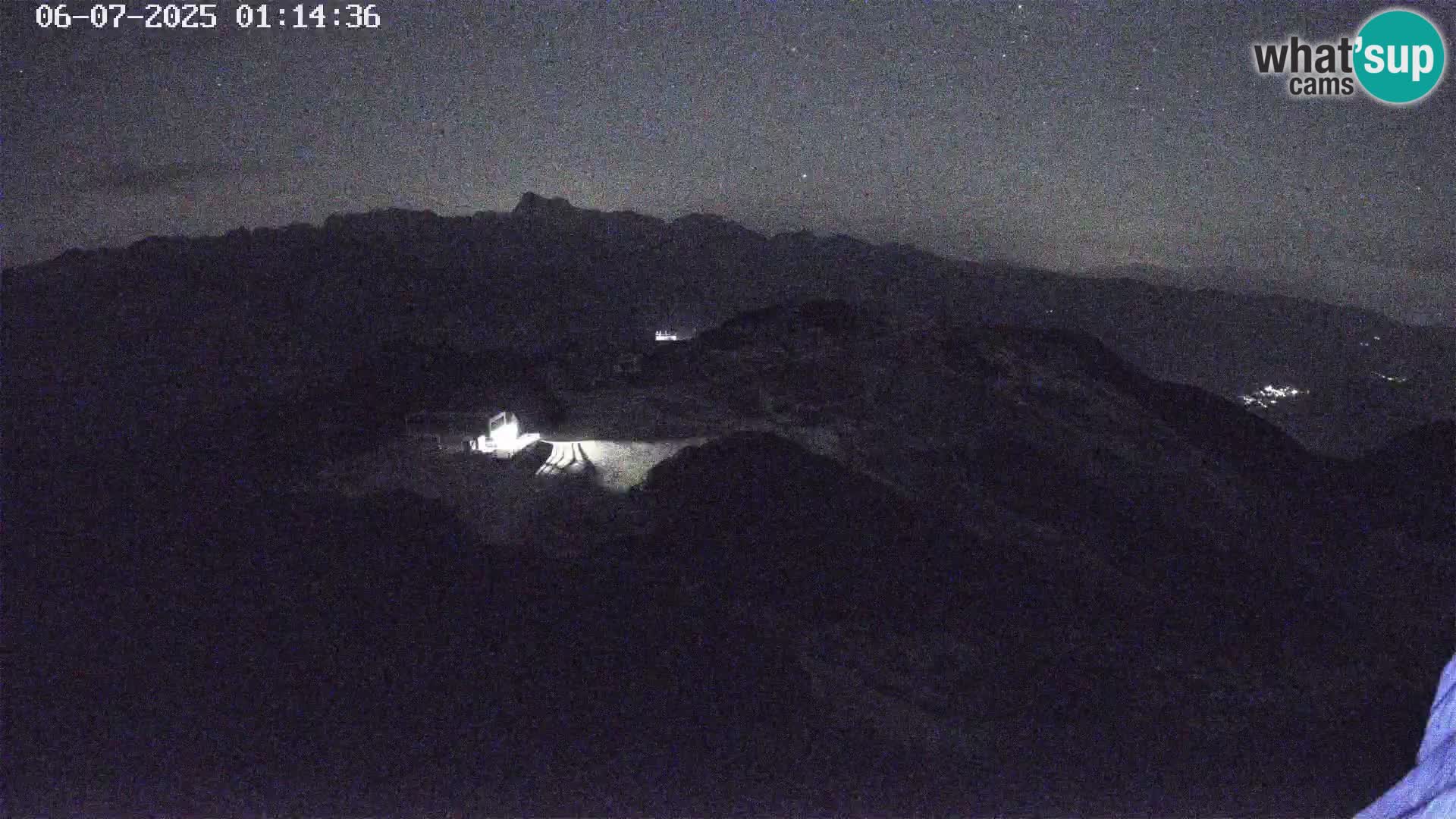 Vogel Ski Resort webcam View from Orlova Glava to Triglav