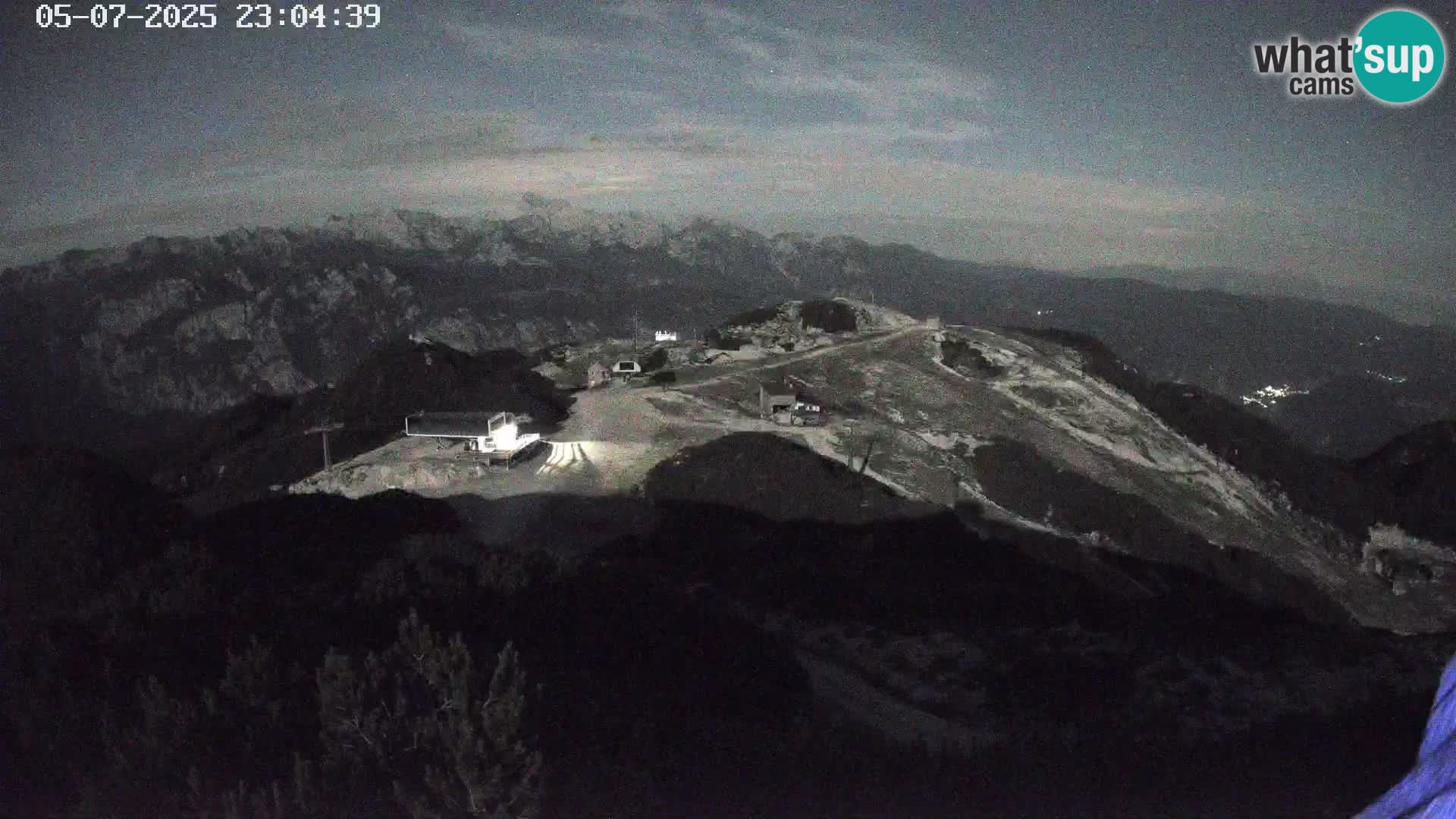Stazione sciistica Vogel webcam Panorama dalla Orlova glave verso il Triglav