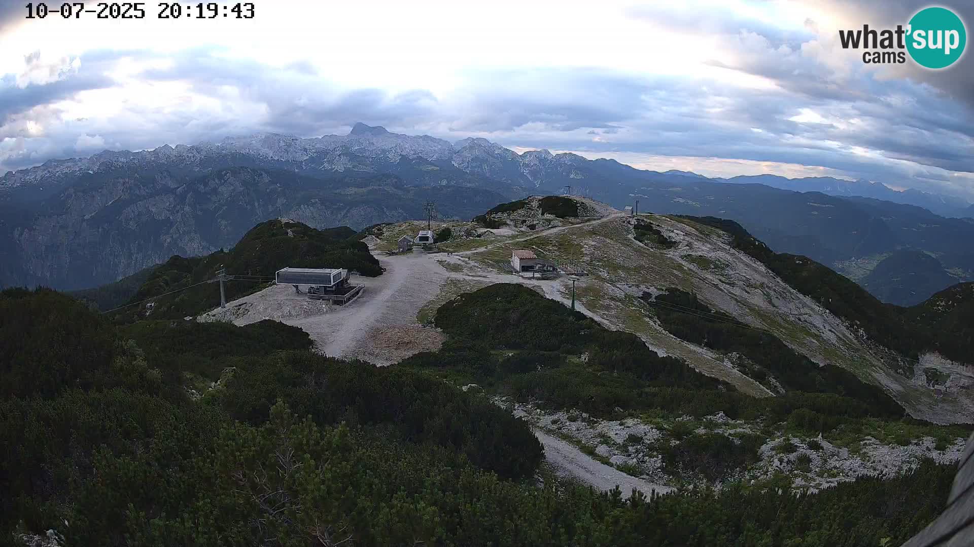 Skijalište Vogel web kamera panorama sa Orlove glave proti Triglavu