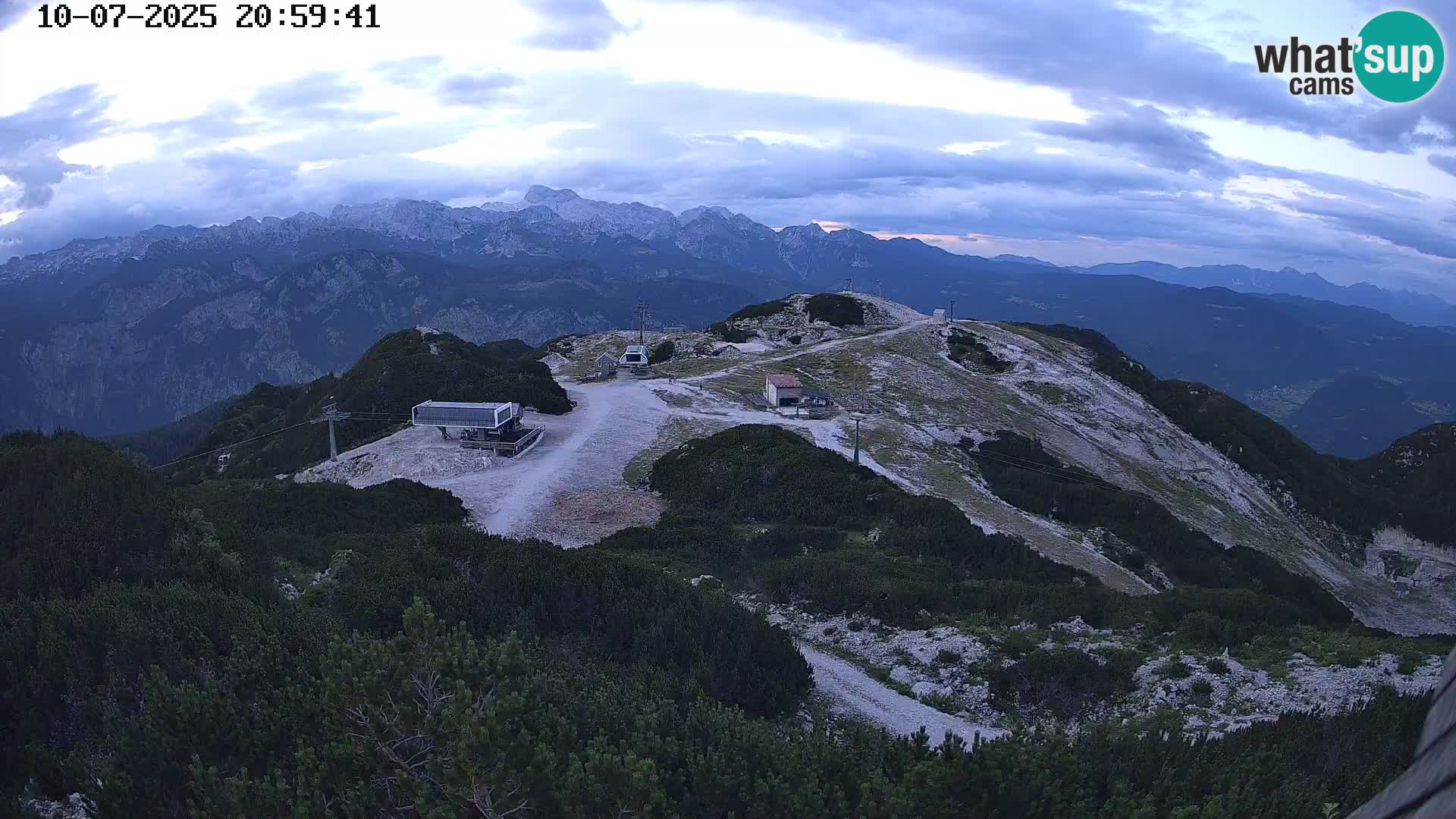 Smučišče Vogel Spletna kamera Pogled z Orlove Glave proti Triglavu