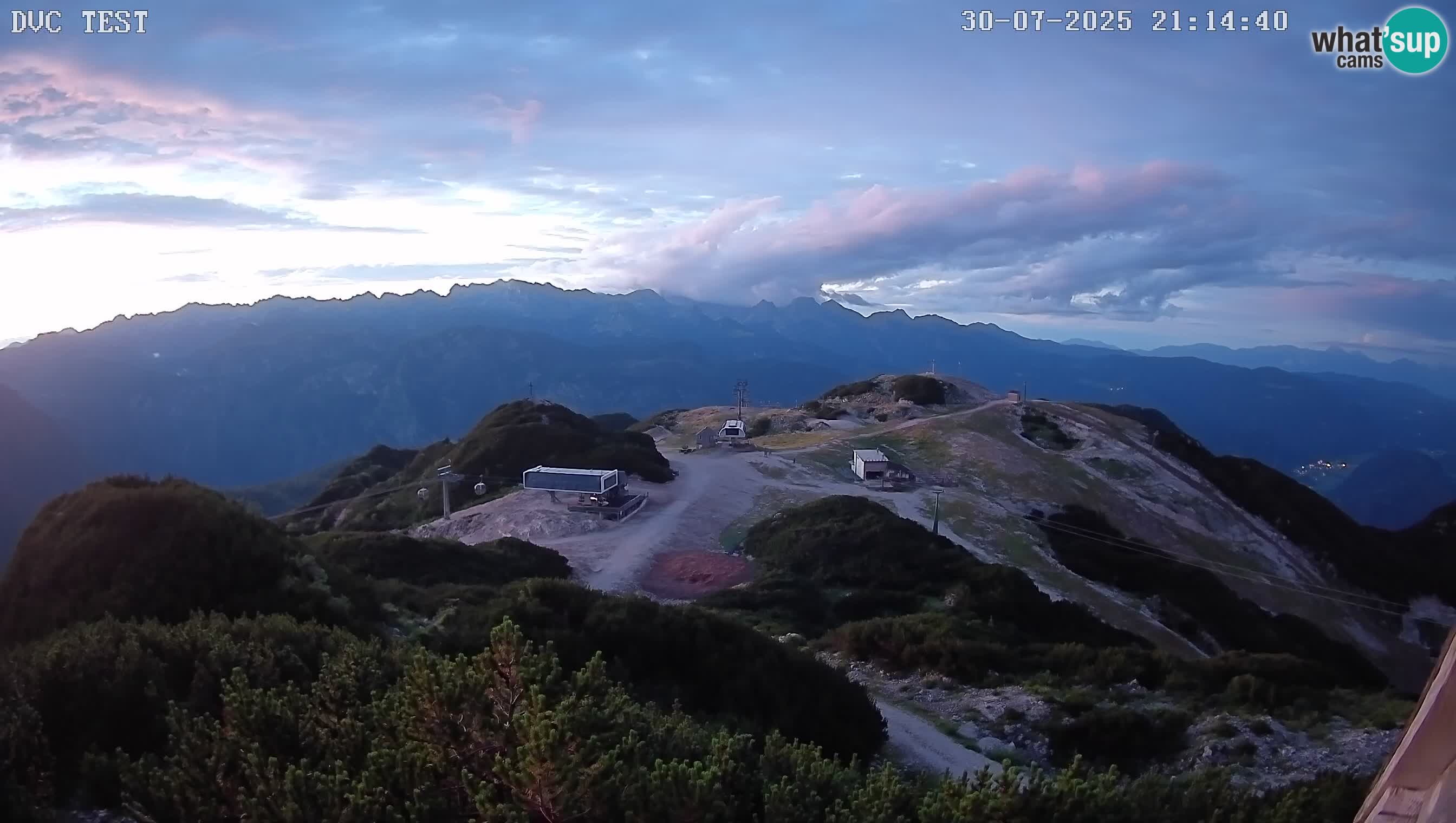 Skijalište Vogel web kamera panorama sa Orlove glave proti Triglavu