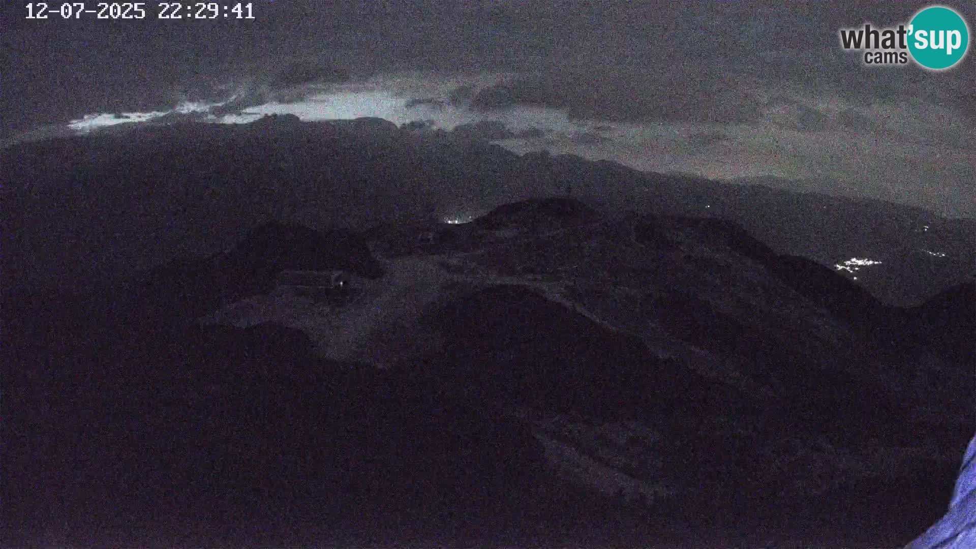 Vogel Ski Resort webcam View from Orlova Glava to Triglav