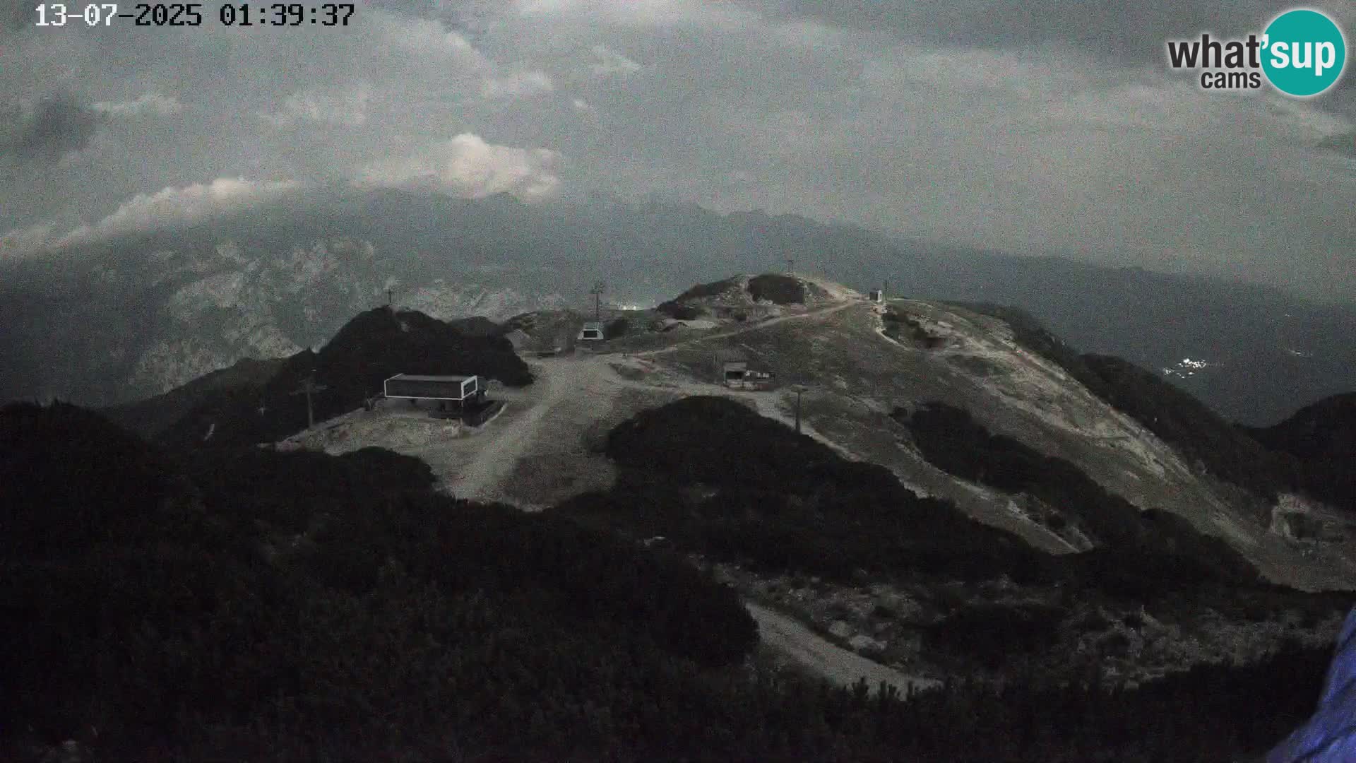 Stazione sciistica Vogel webcam Panorama dalla Orlova glave verso il Triglav