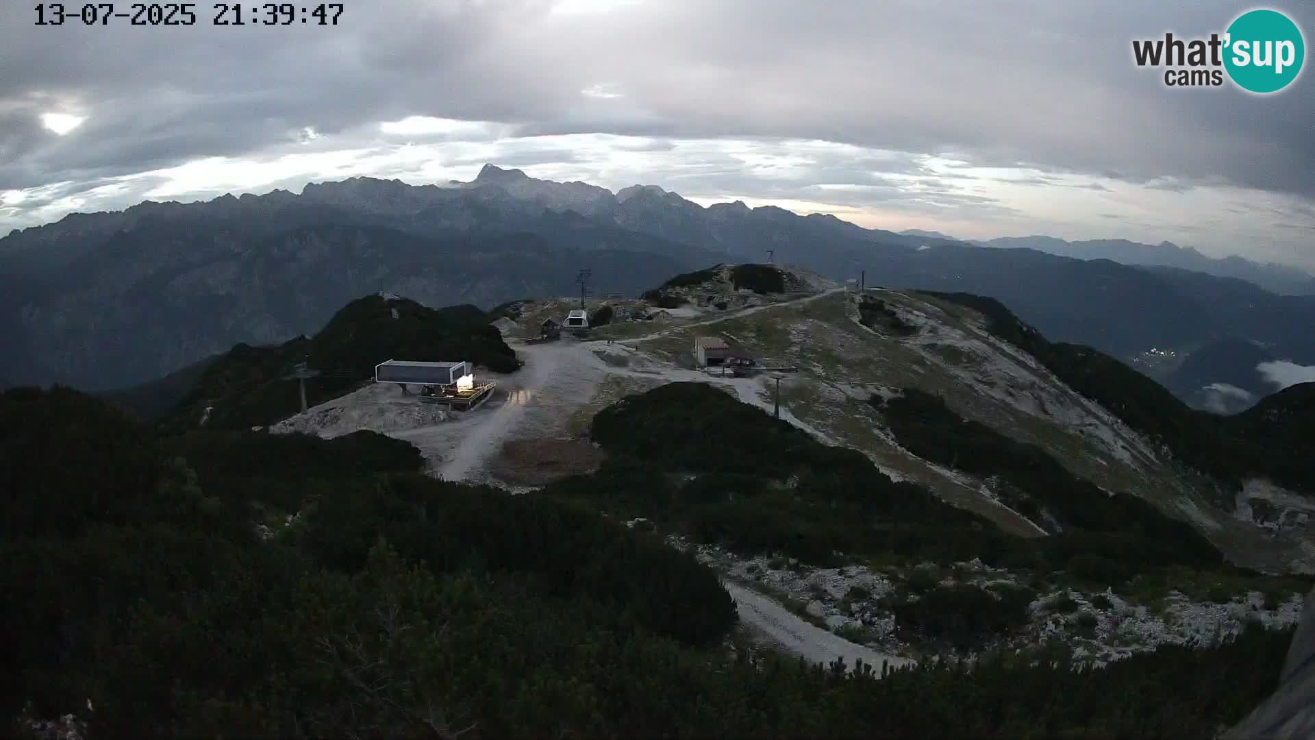 Skijalište Vogel web kamera panorama sa Orlove glave proti Triglavu