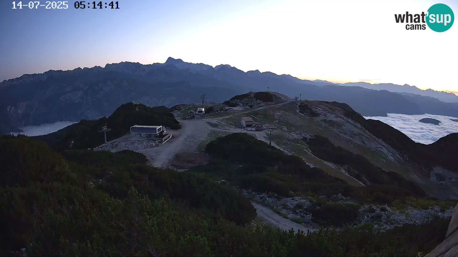 Skigebiet Vogel webcam Orlova Glava und Triglav