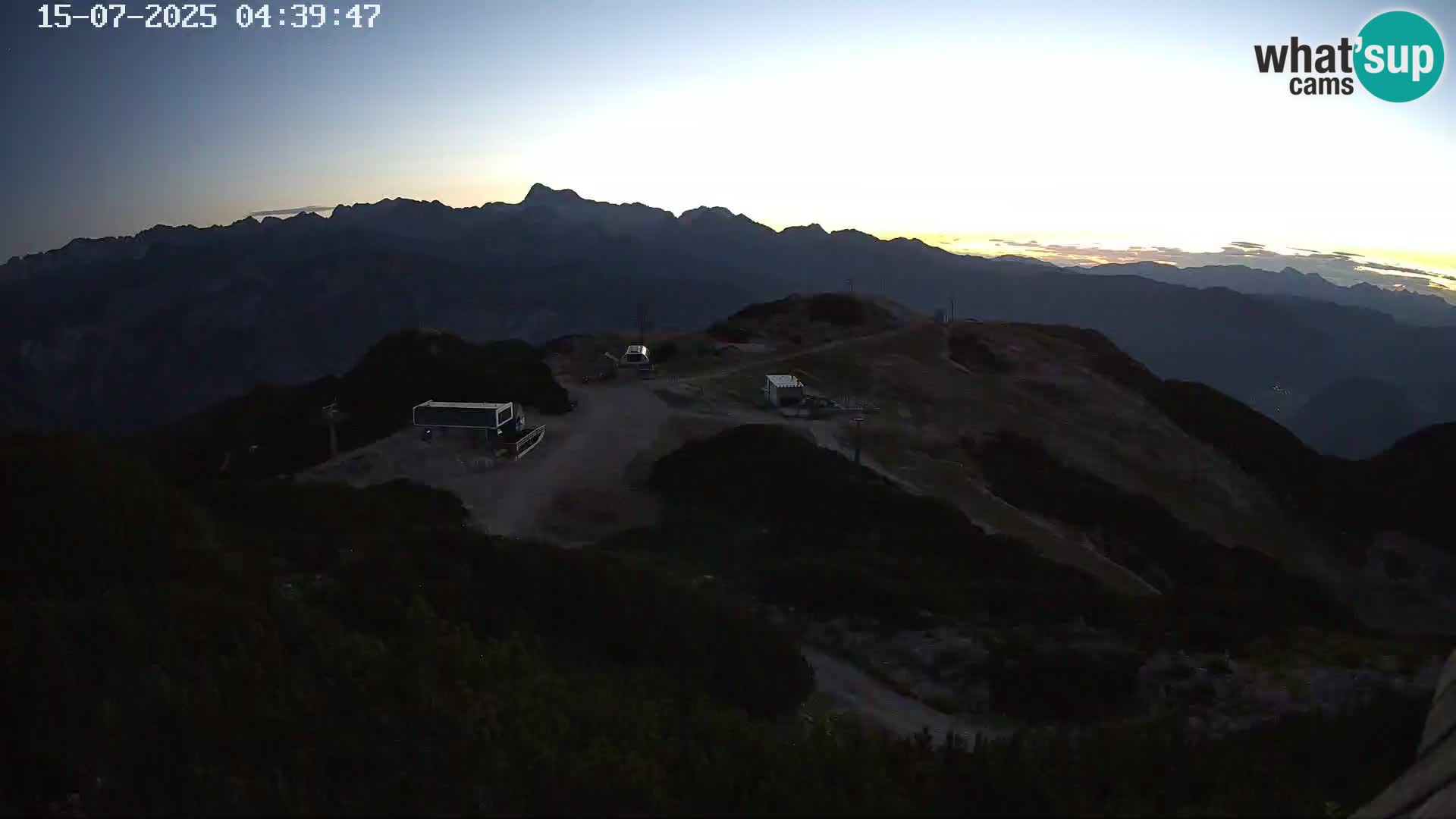 Skijalište Vogel web kamera panorama sa Orlove glave proti Triglavu