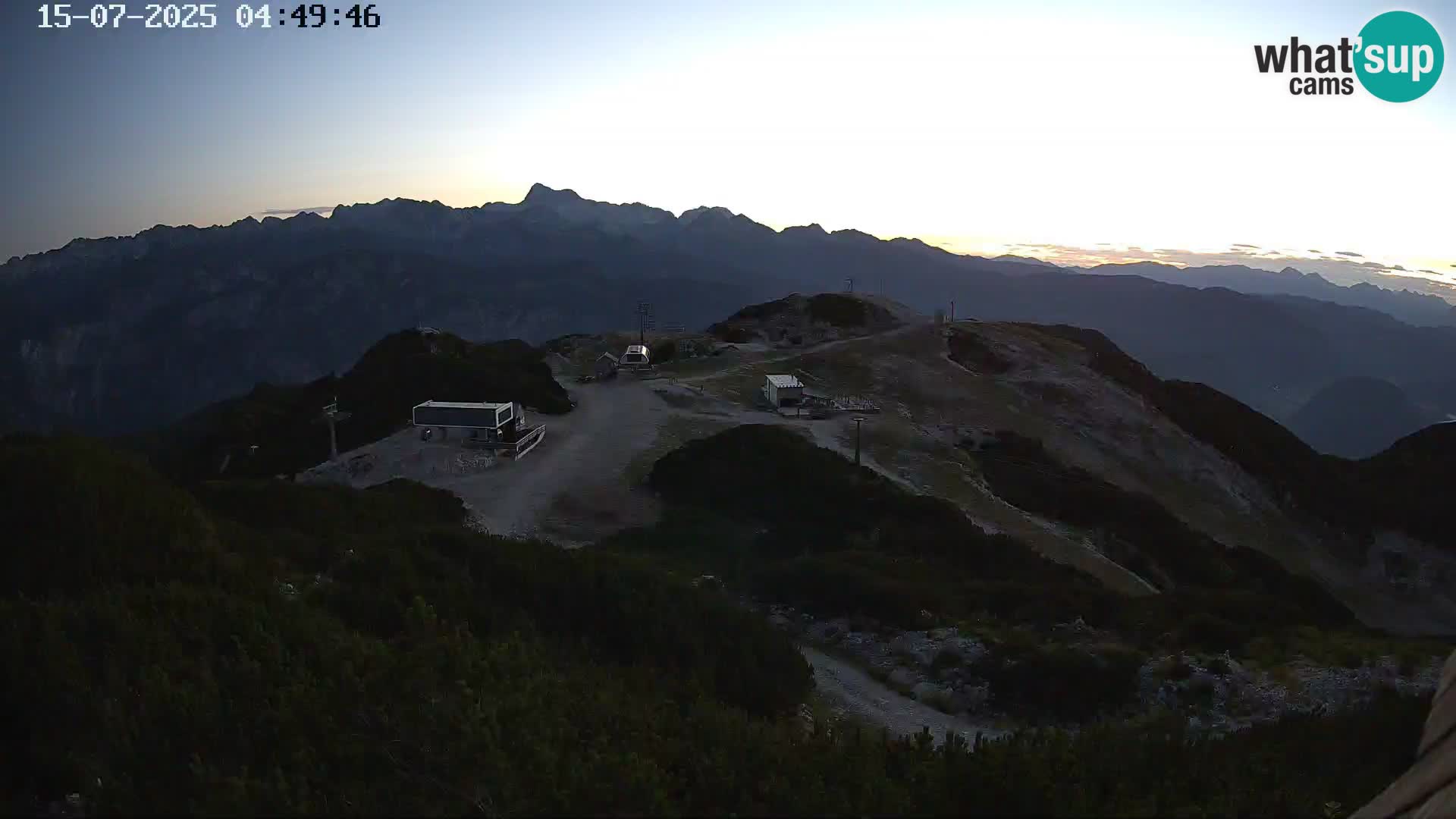 Skigebiet Vogel webcam Orlova Glava und Triglav