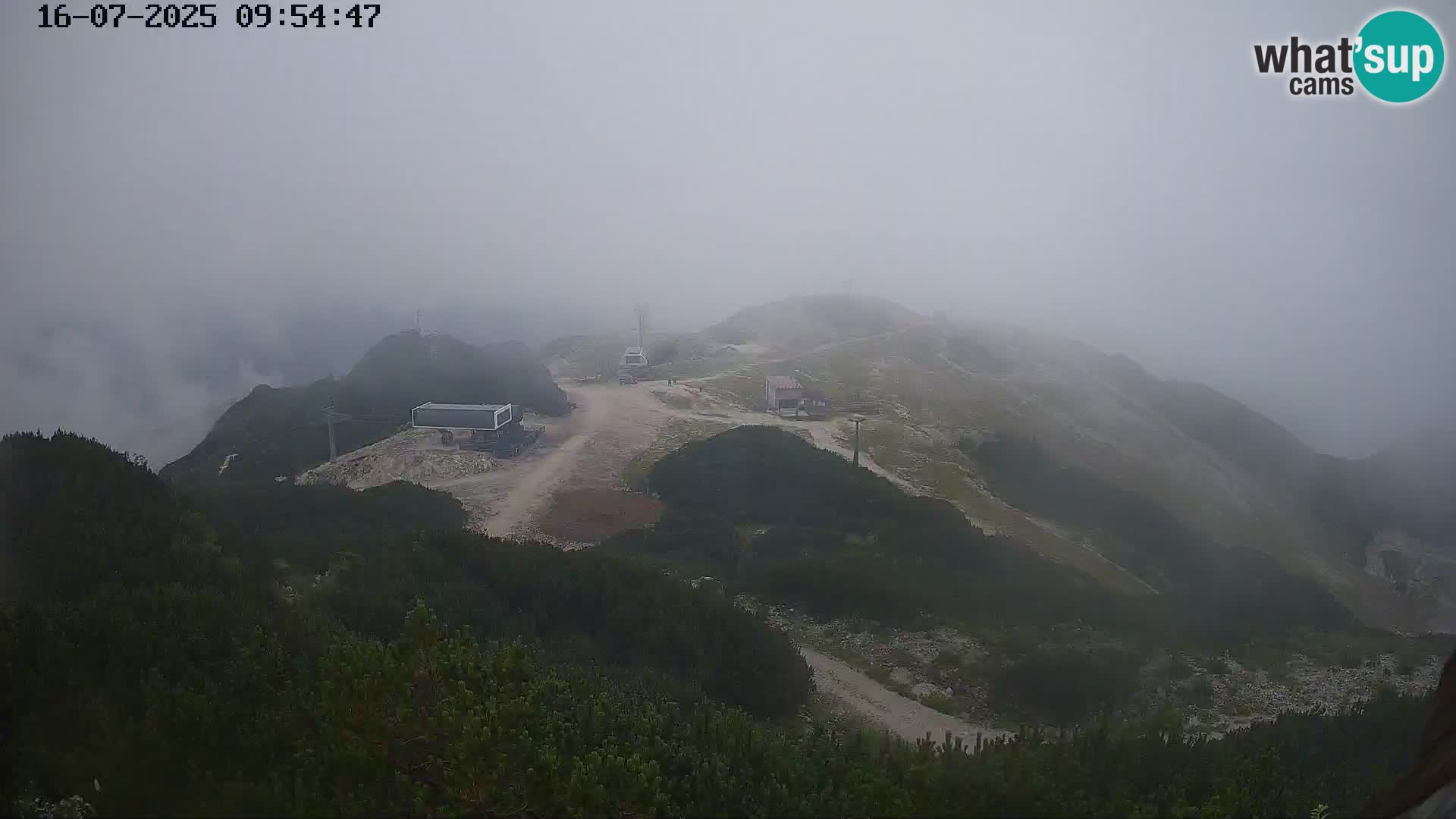 Stazione sciistica Vogel webcam Panorama dalla Orlova glave verso il Triglav