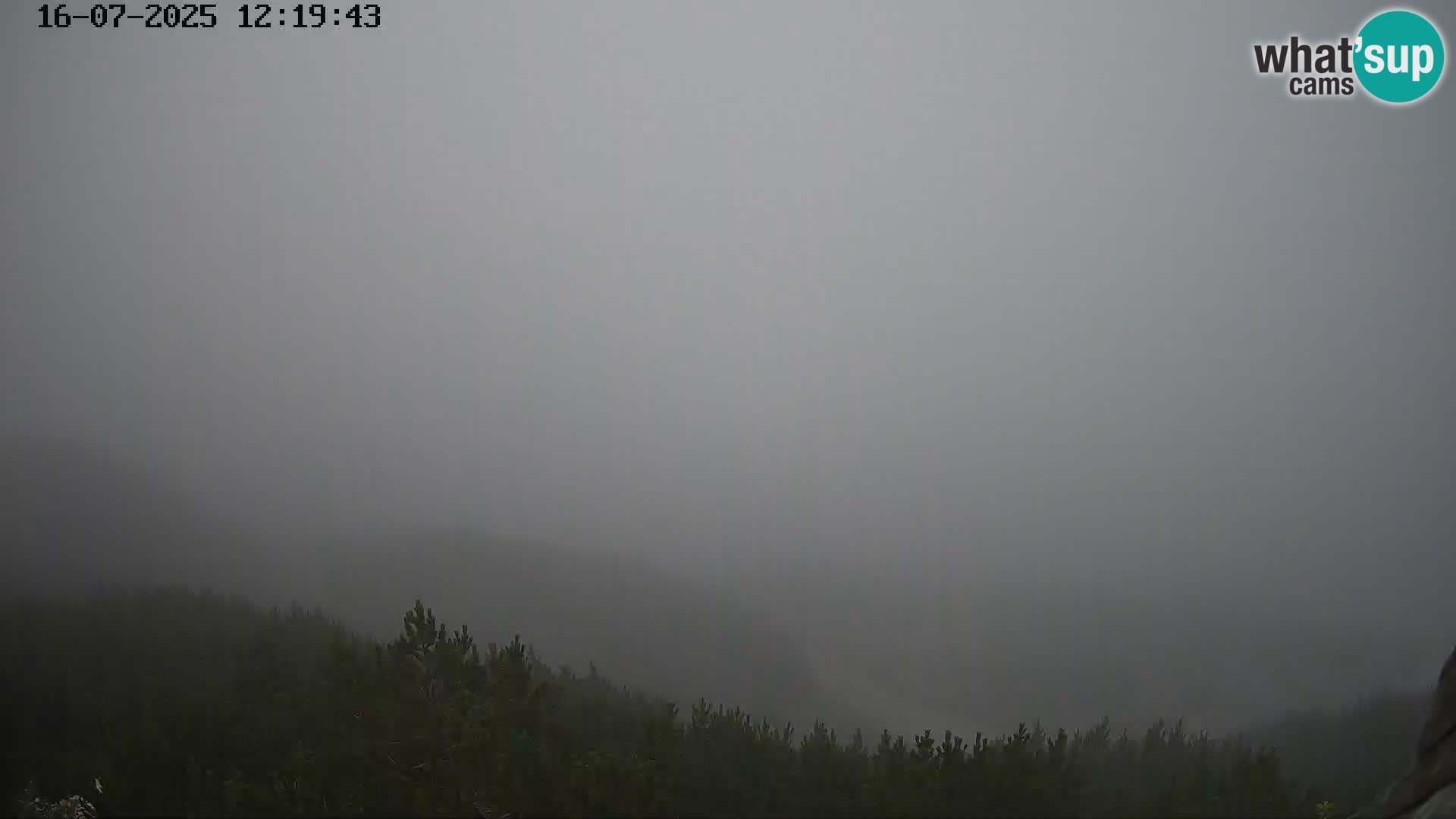 Vogel Ski Resort webcam View from Orlova Glava to Triglav