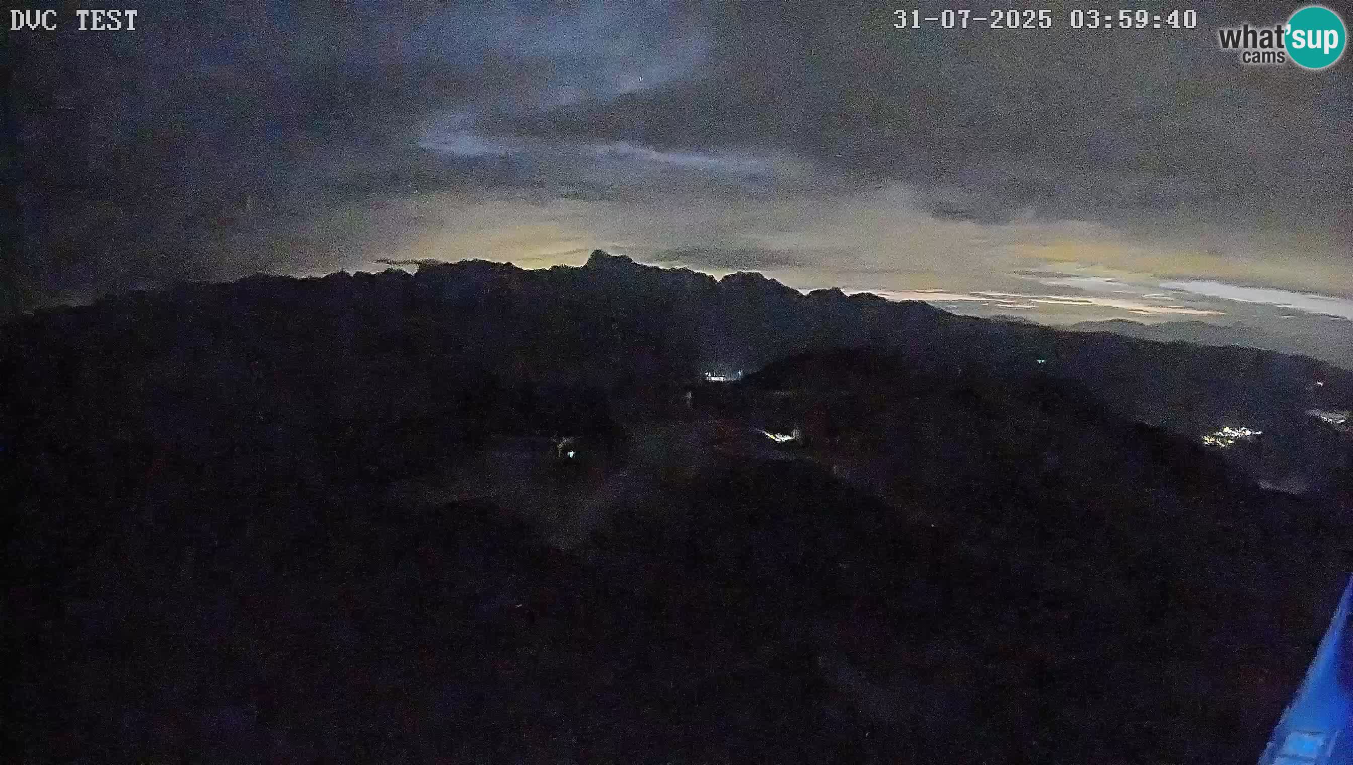 Vogel Ski Resort webcam View from Orlova Glava to Triglav