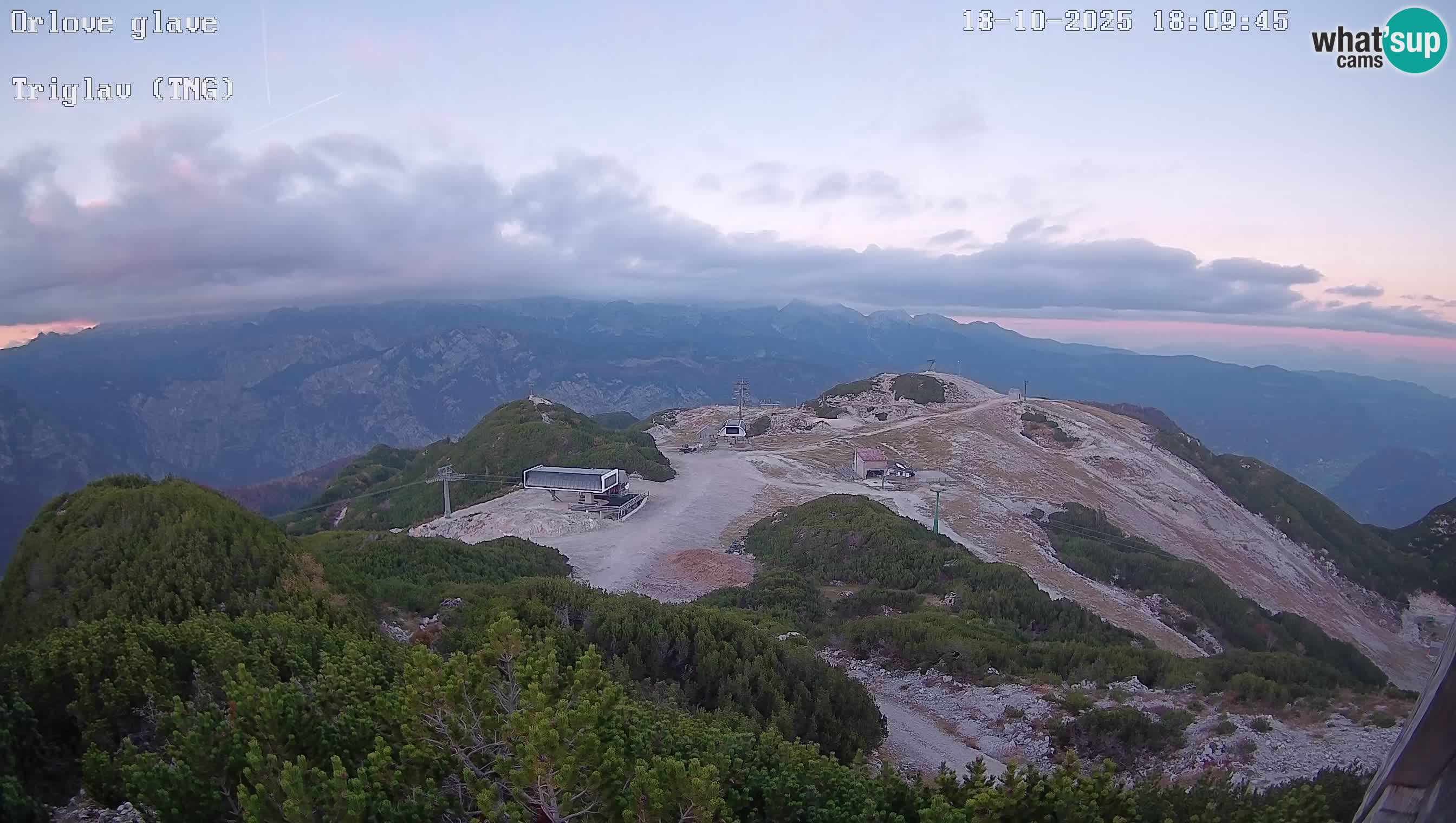 Skigebiet Vogel webcam Orlova Glava und Triglav