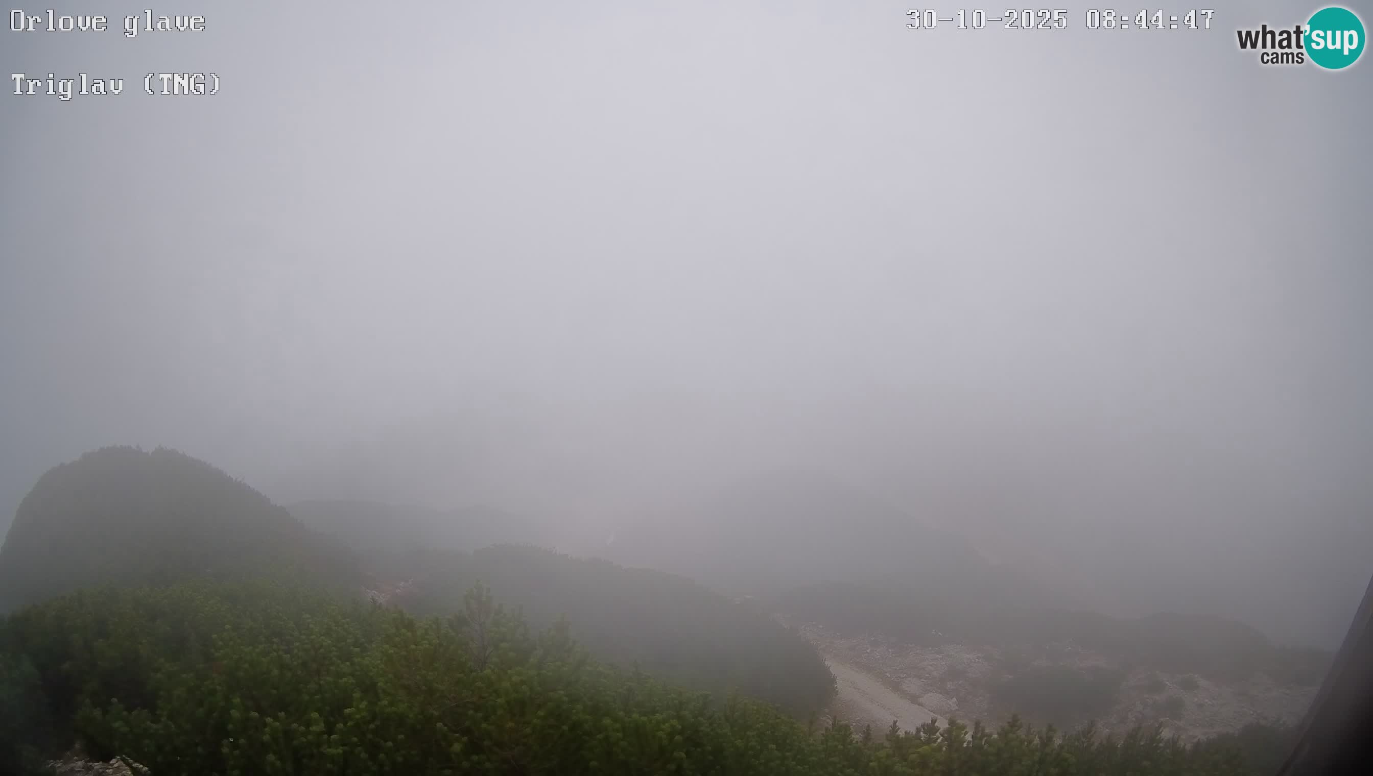 Stazione sciistica Vogel webcam Panorama dalla Orlova glave verso il Triglav