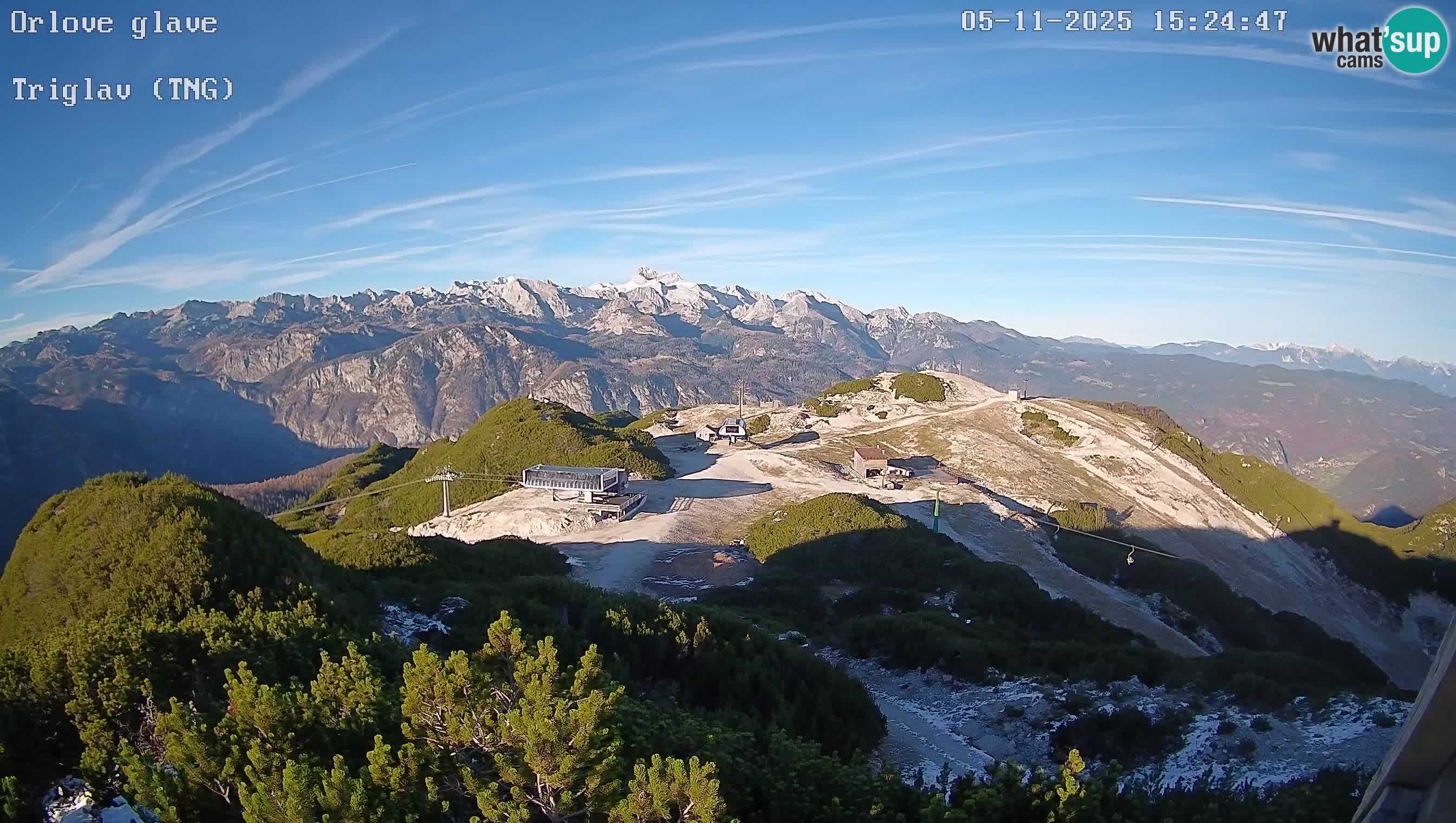 Smučišče Vogel Spletna kamera Pogled z Orlove Glave proti Triglavu