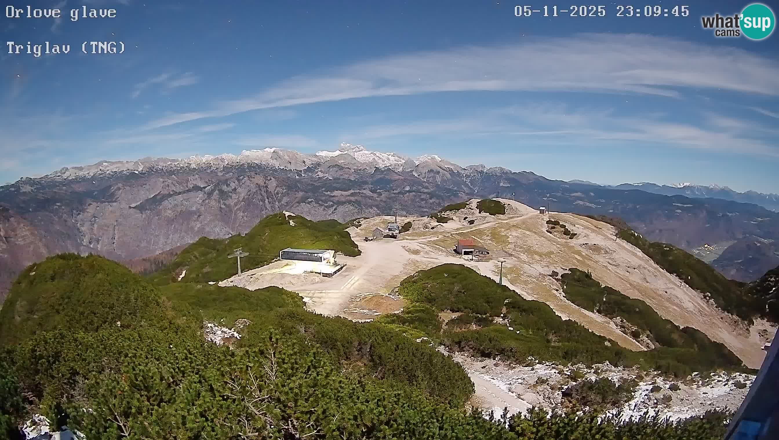 Skijalište Vogel web kamera panorama sa Orlove glave proti Triglavu