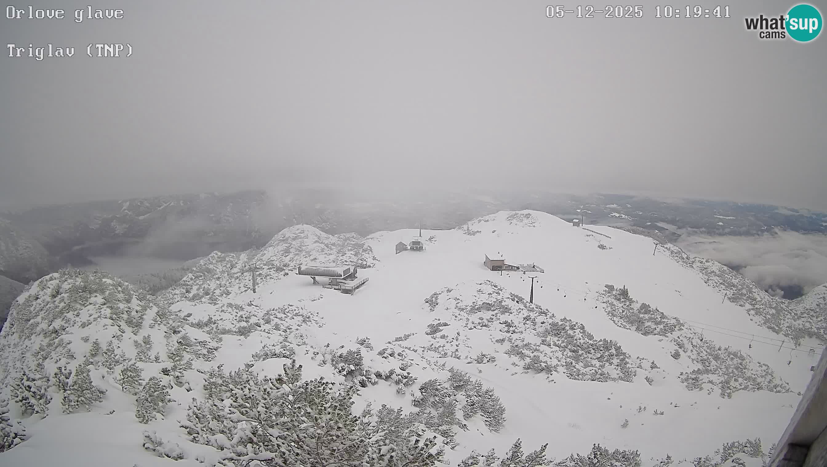 Skigebiet Vogel webcam Orlova Glava und Triglav