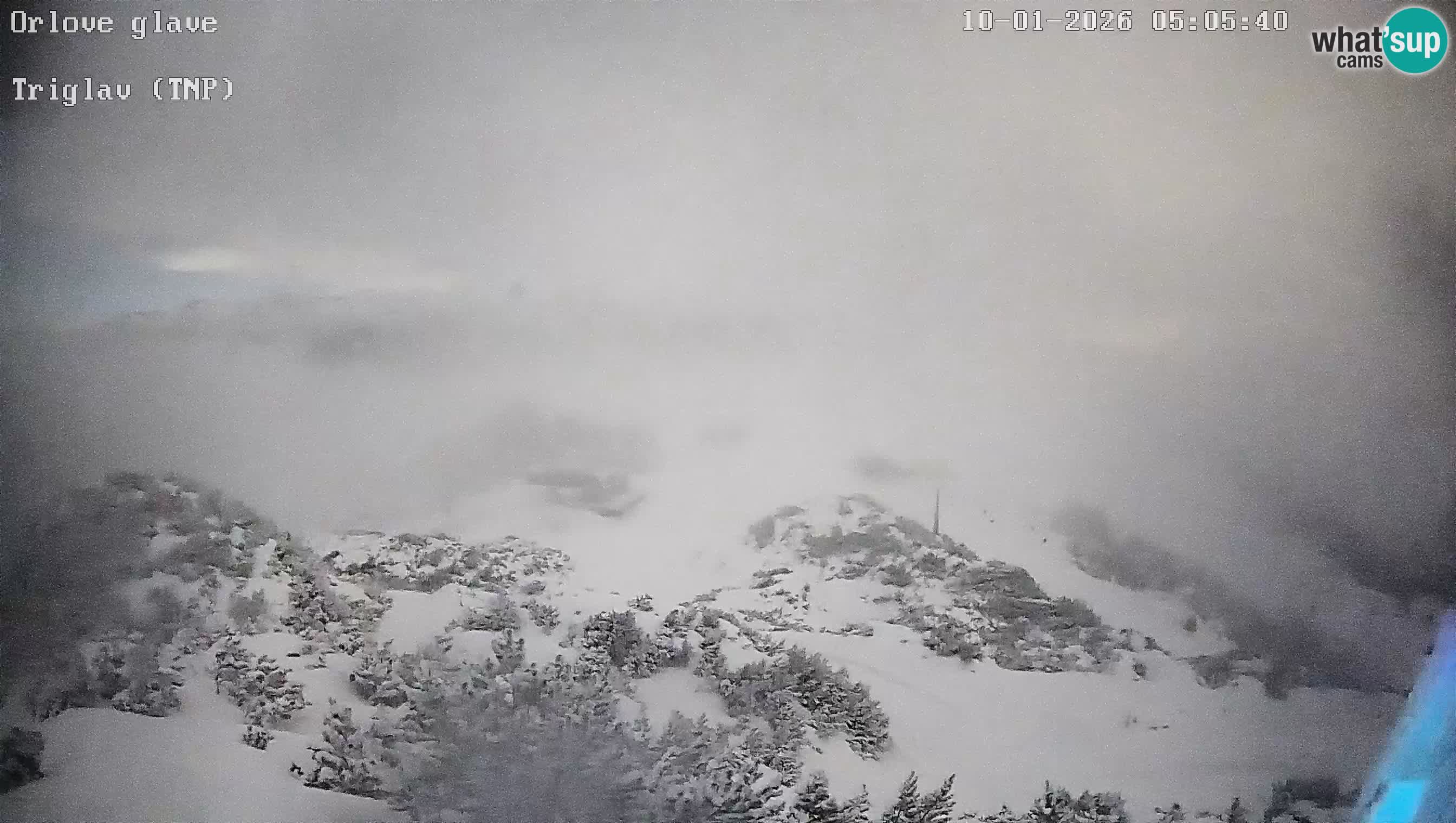 Skijalište Vogel web kamera panorama sa Orlove glave proti Triglavu