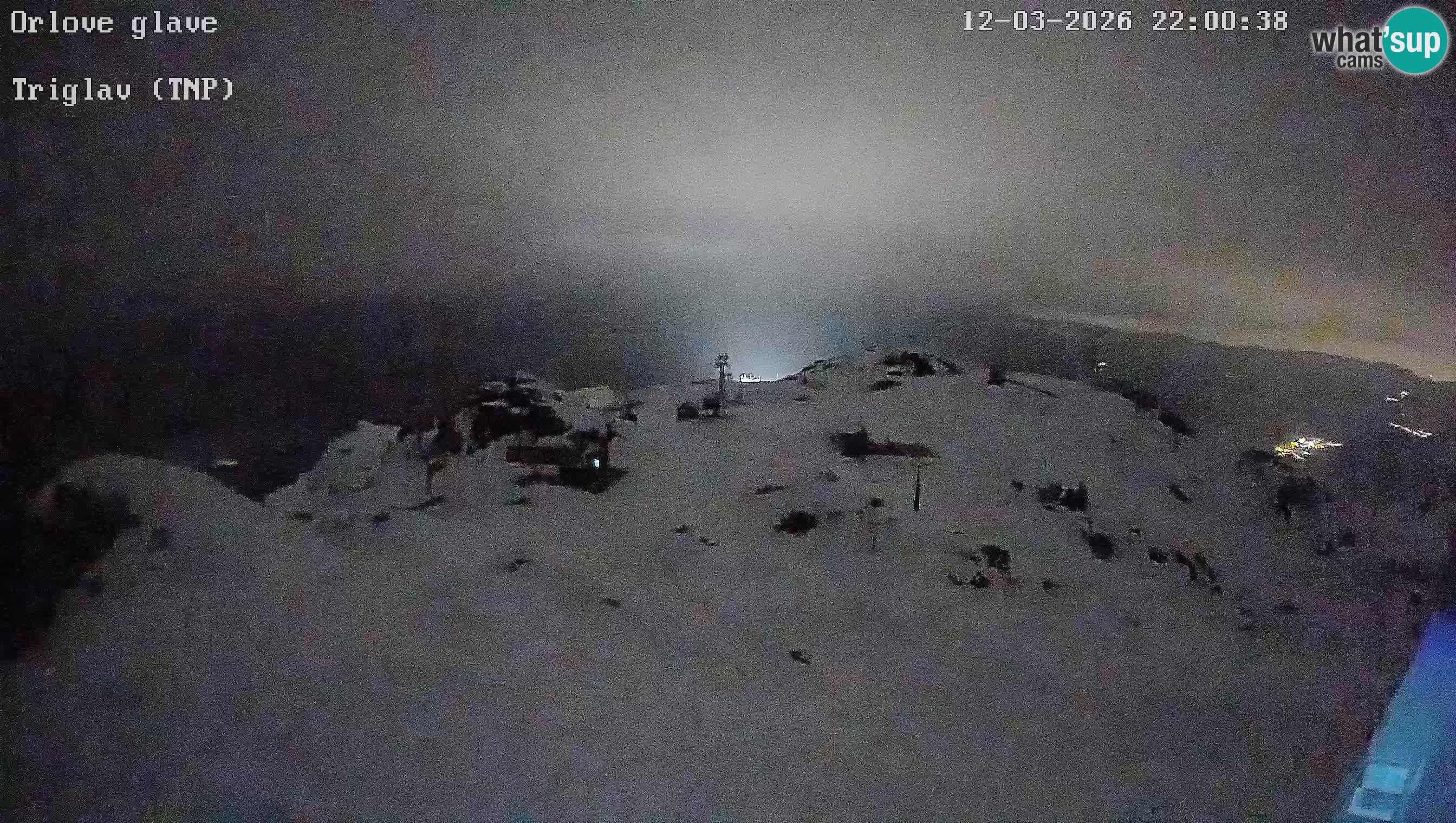 Skijalište Vogel web kamera panorama sa Orlove glave proti Triglavu