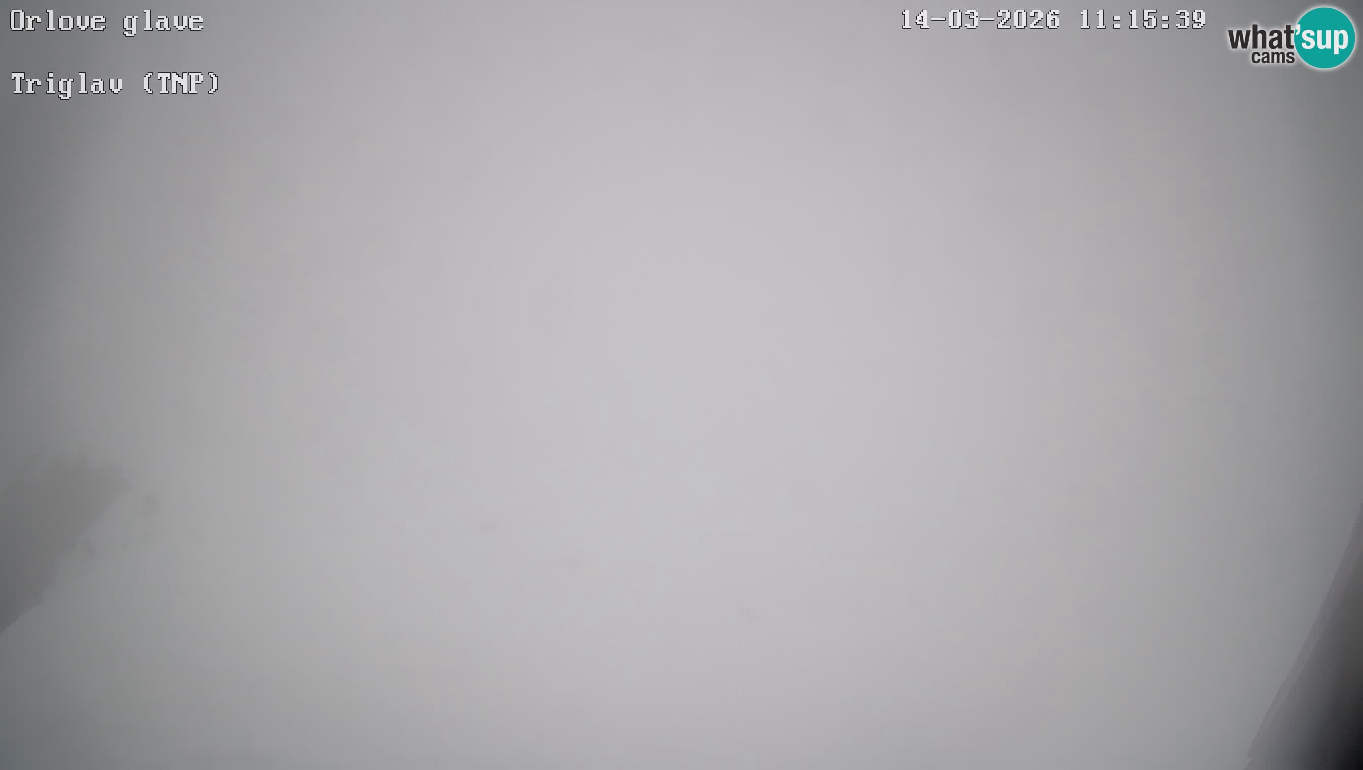 Vogel Ski Resort webcam View from Orlova Glava to Triglav