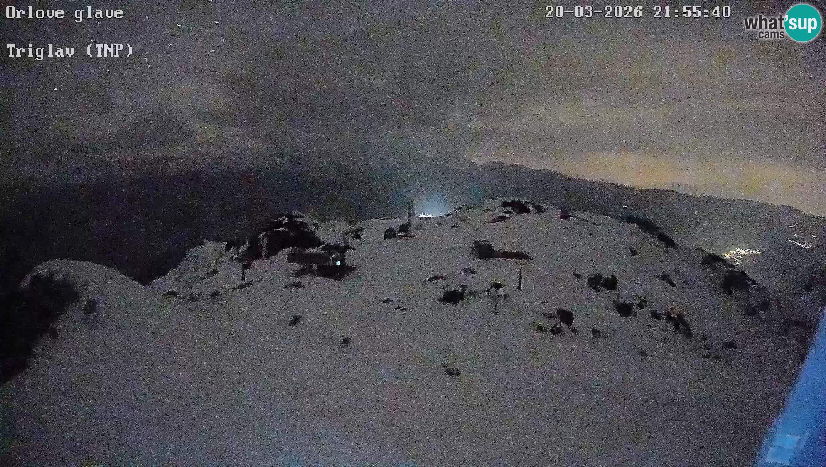 Stazione sciistica Vogel webcam Panorama dalla Orlova glave verso il Triglav