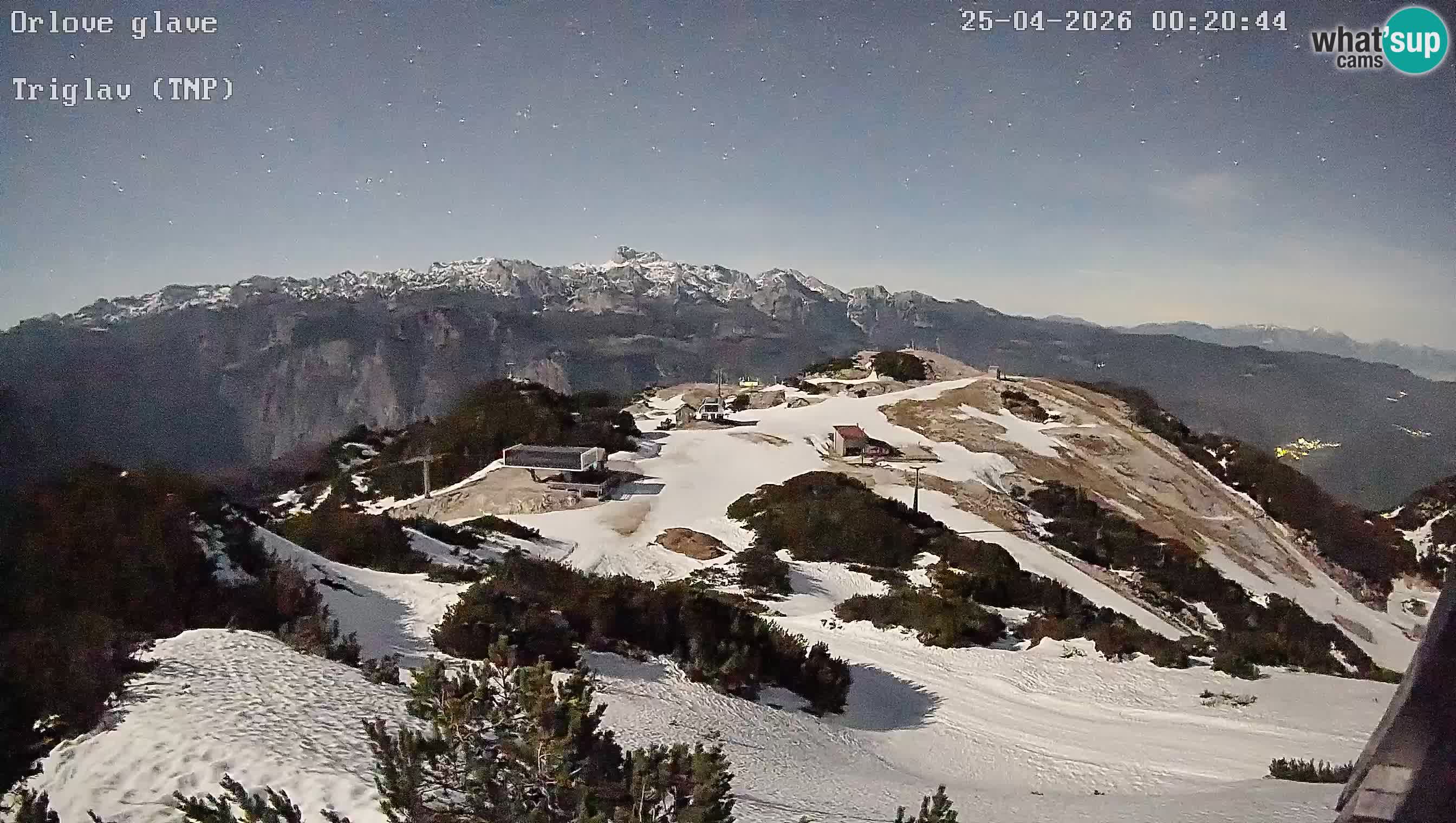 Skigebiet Vogel webcam Orlova Glava und Triglav