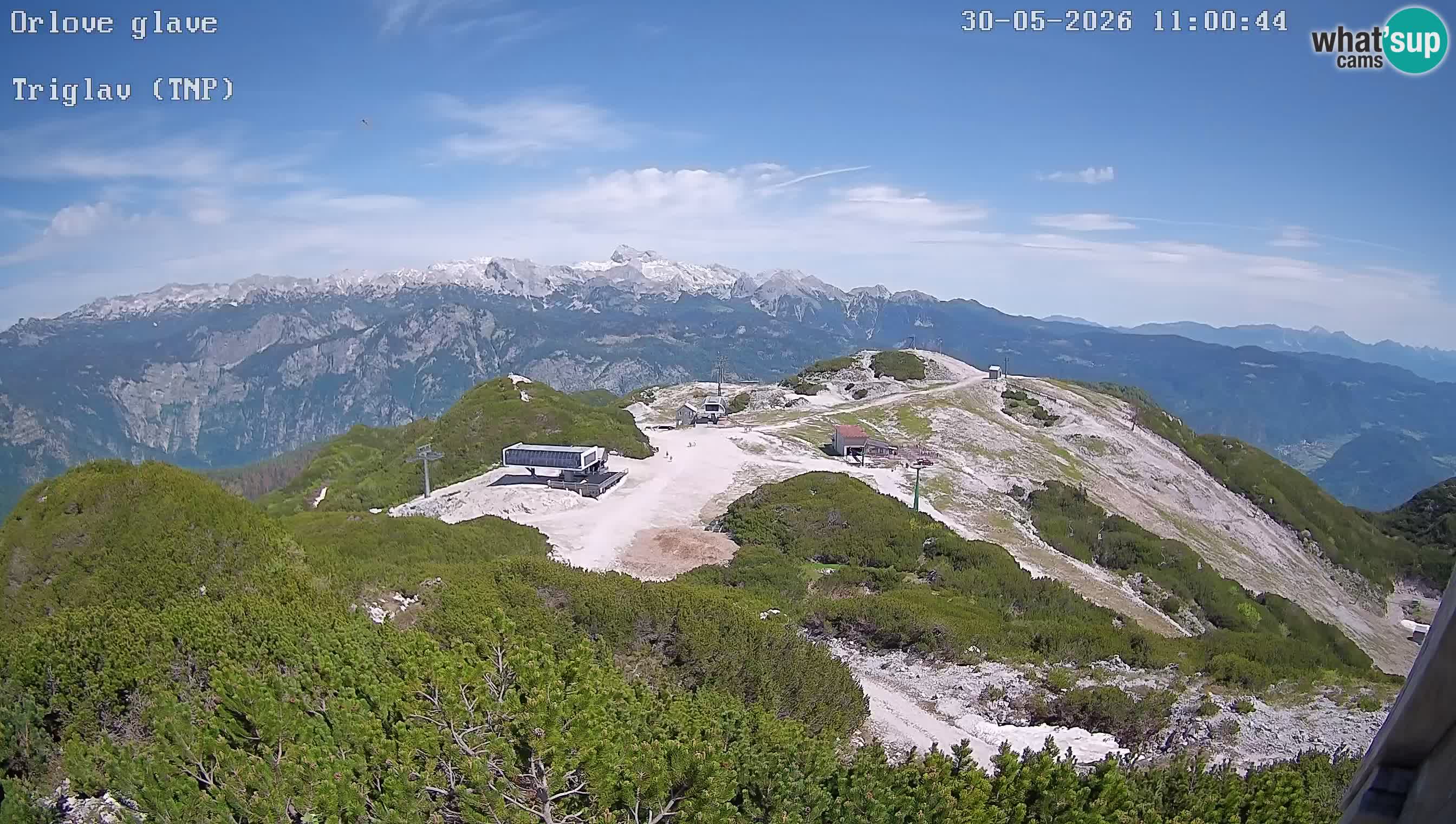 Skigebiet Vogel webcam Orlova Glava und Triglav