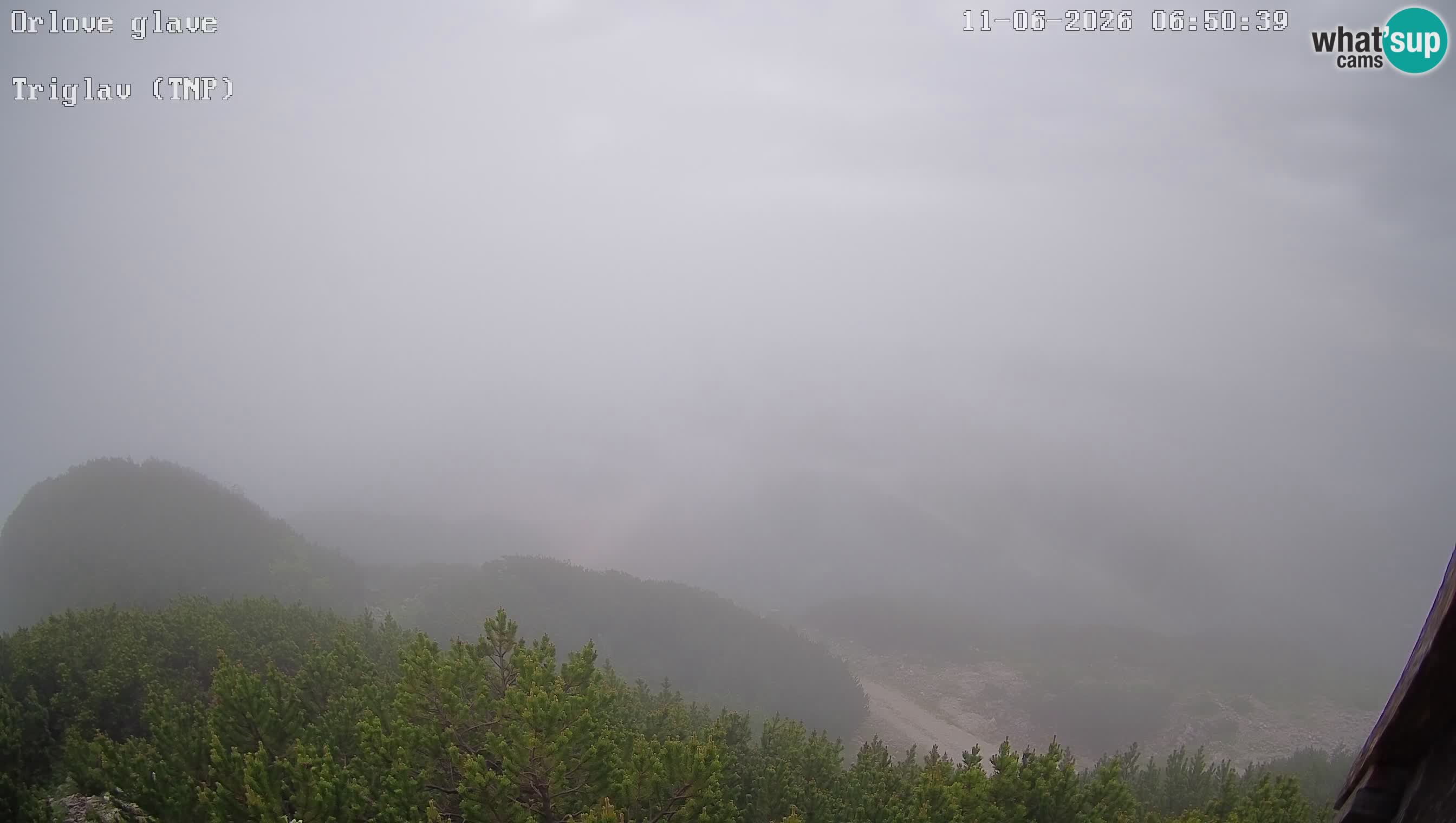 Skigebiet Vogel webcam Orlova Glava und Triglav